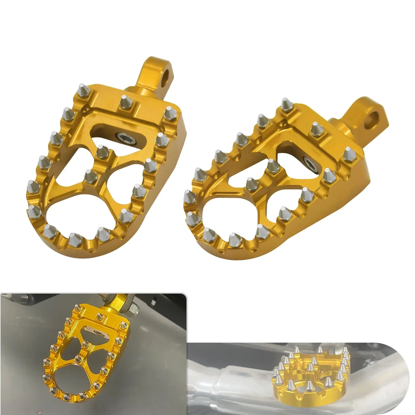 CNC Foot Pegs Floorboards MX Fat Pedals Fit Harley Softail Road King | HCmotorku
