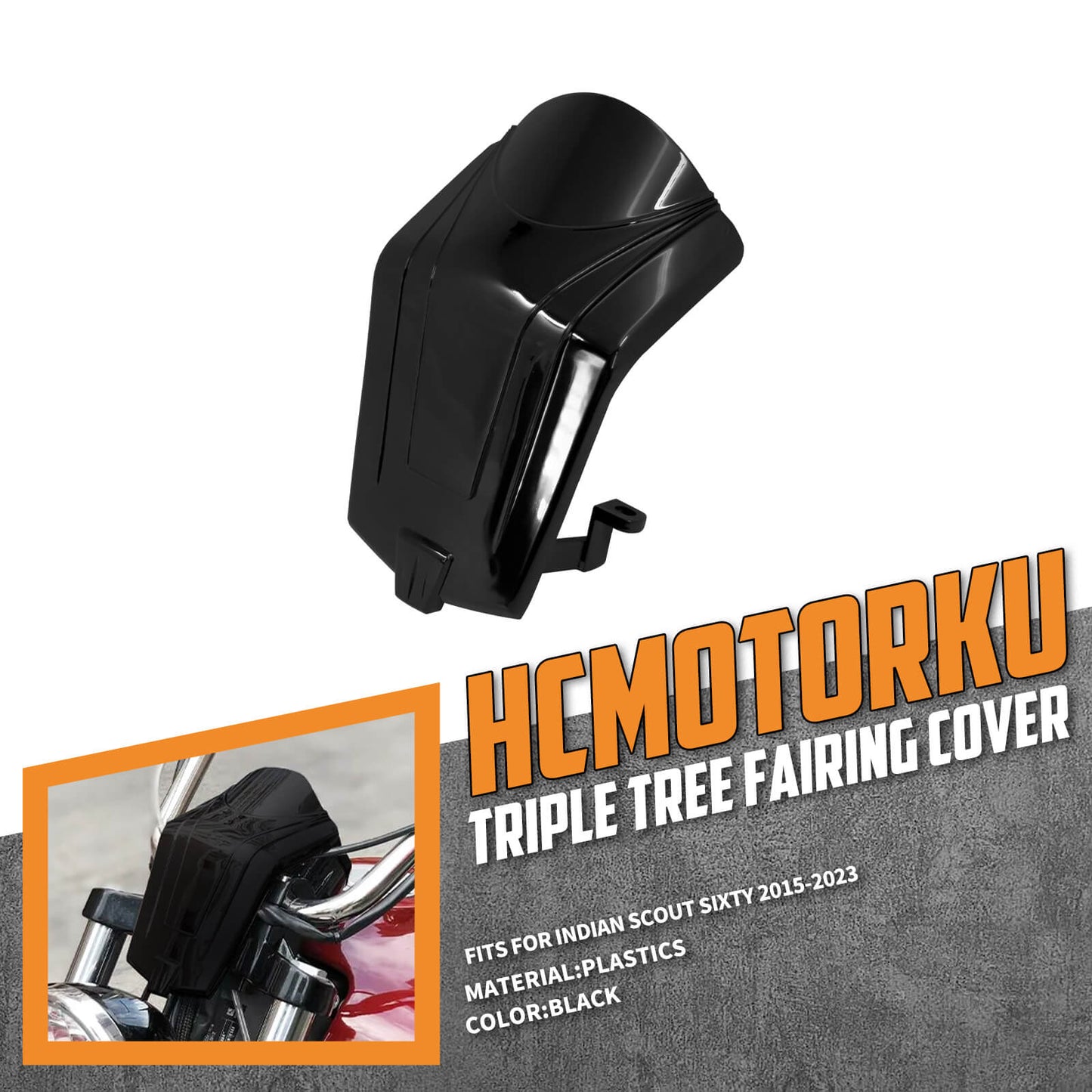 Triple Tree Fairing Wiring Cover Fairing Cover Fit For Indian Scout Sixty 2015-2023 | HCmotorku