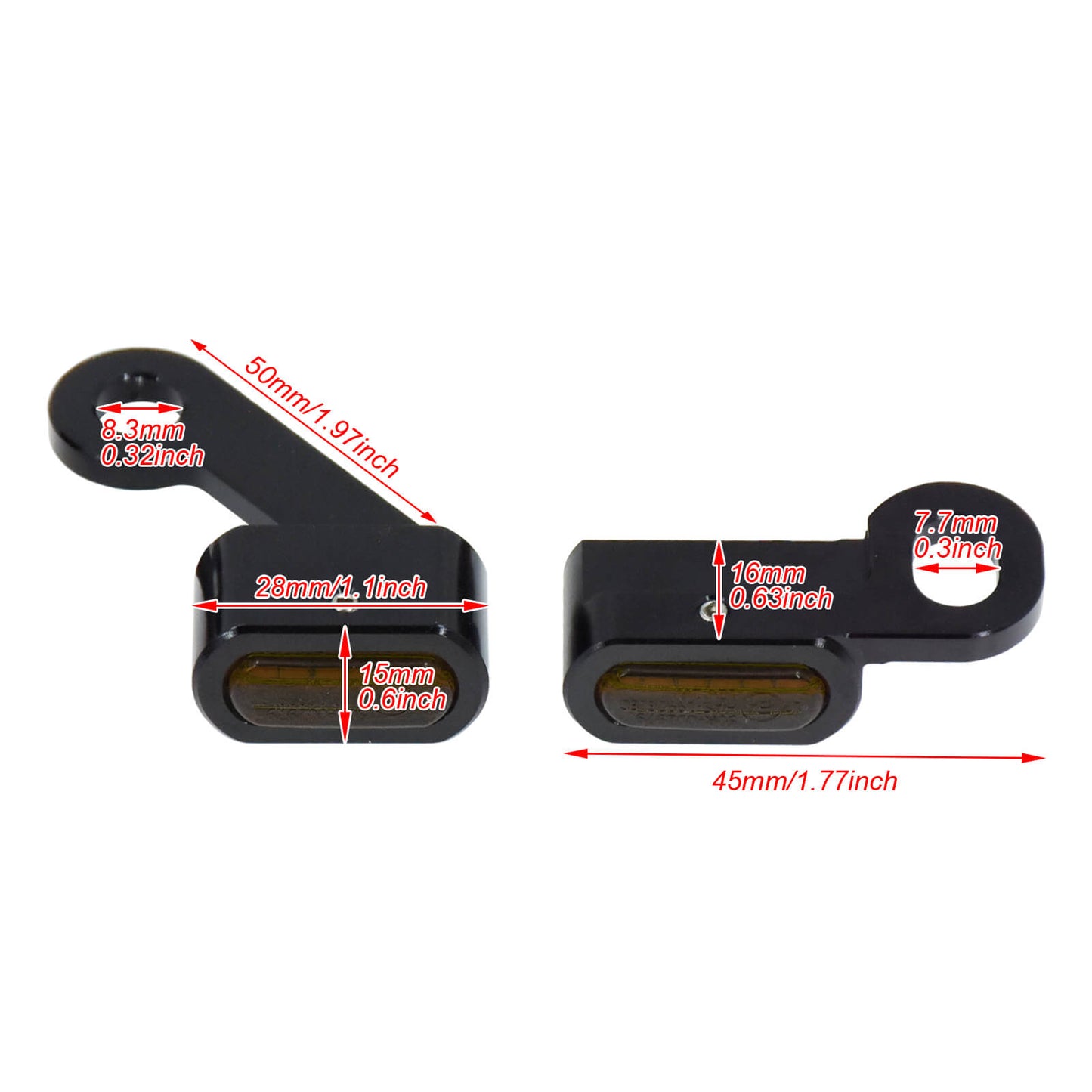 Mini Motorcycle LED Turn Signal Indicator Amber Lights Blinker Fit For Sportster | HCmotorku