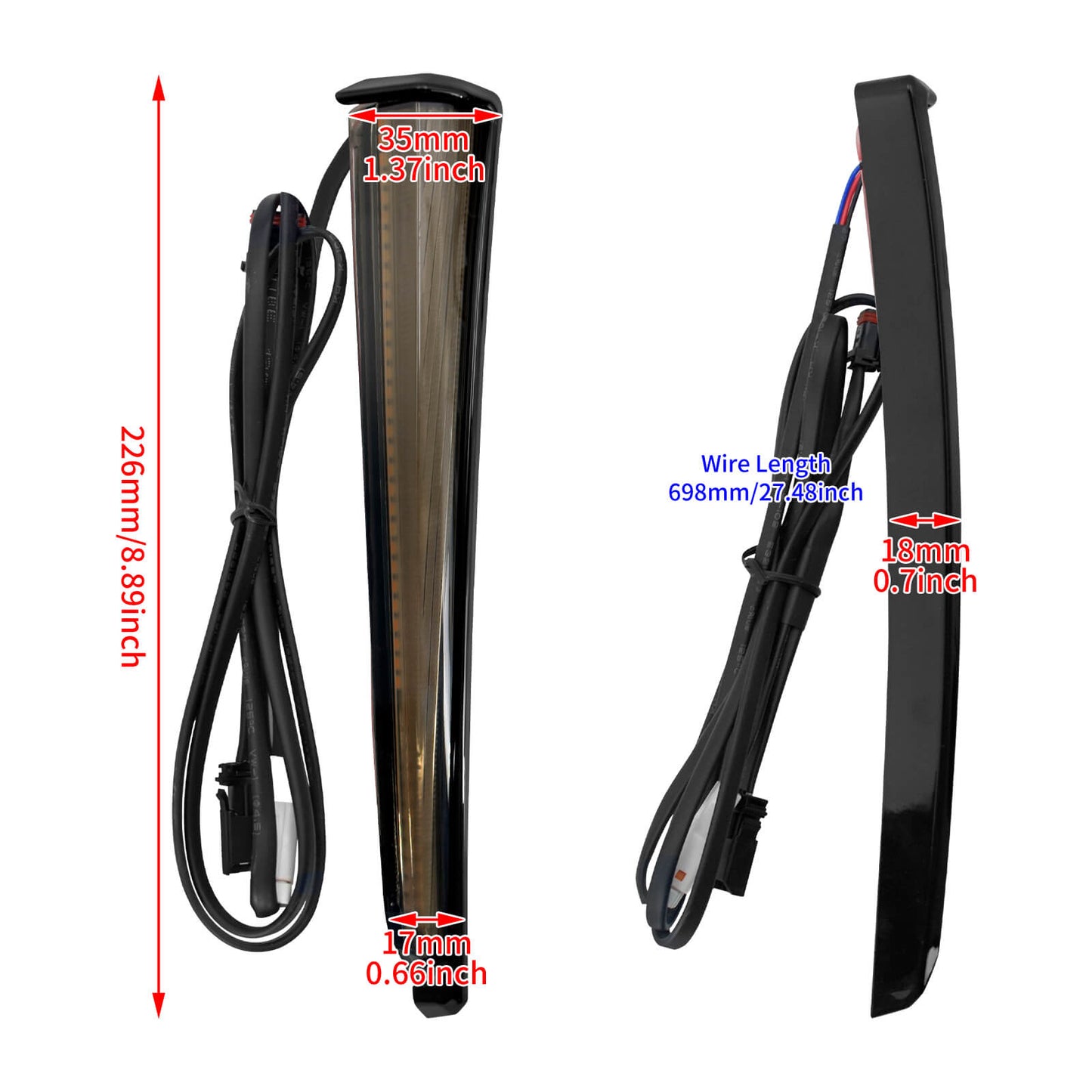 Motorcycle LED Turn Signals Lower Fairing Lamp Fit For Harley Road Street Glide | HCmotorku
