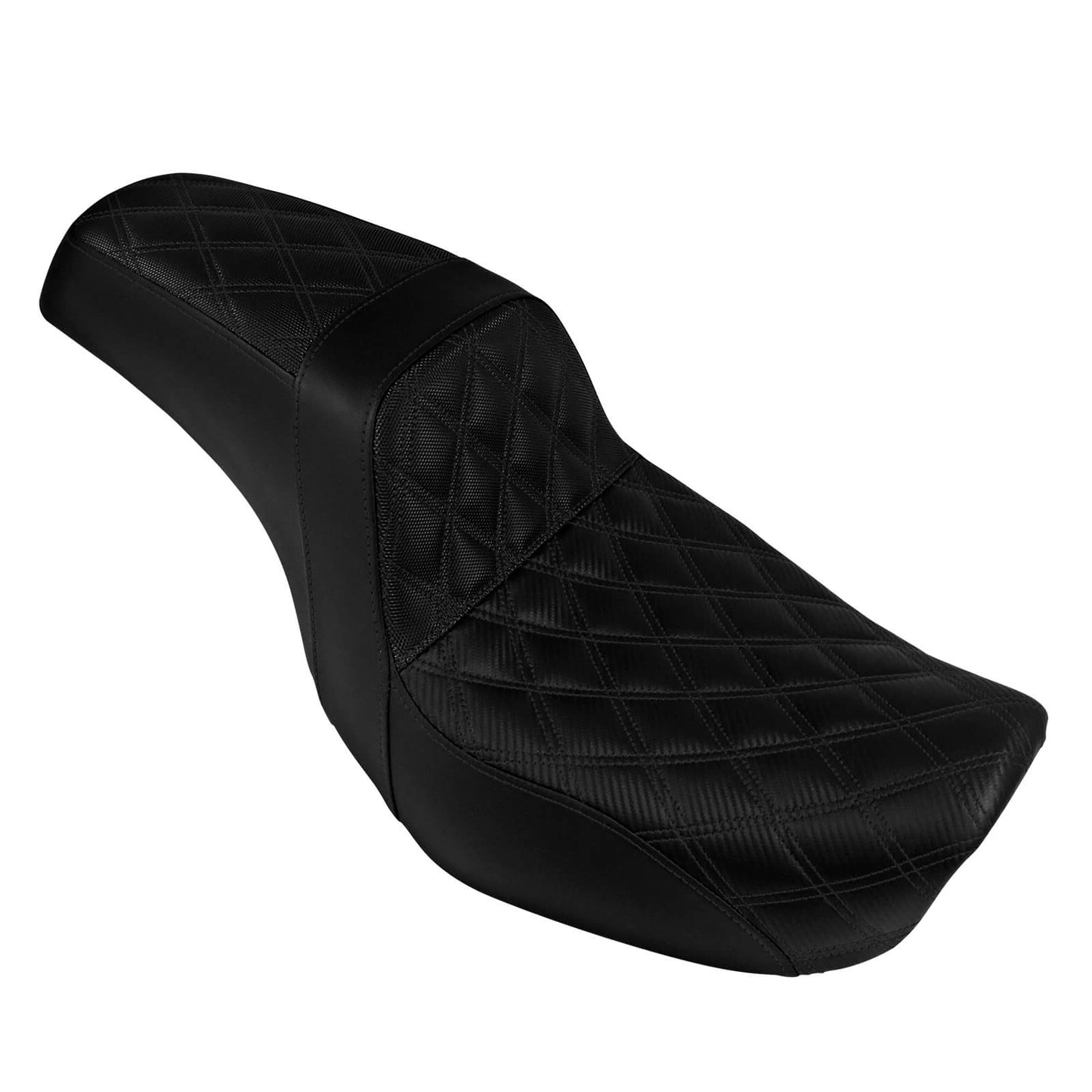 Two-Up Seat Rider Passenger Black Line Fit For Harley Dyna 2006-2017 | HCmotorku