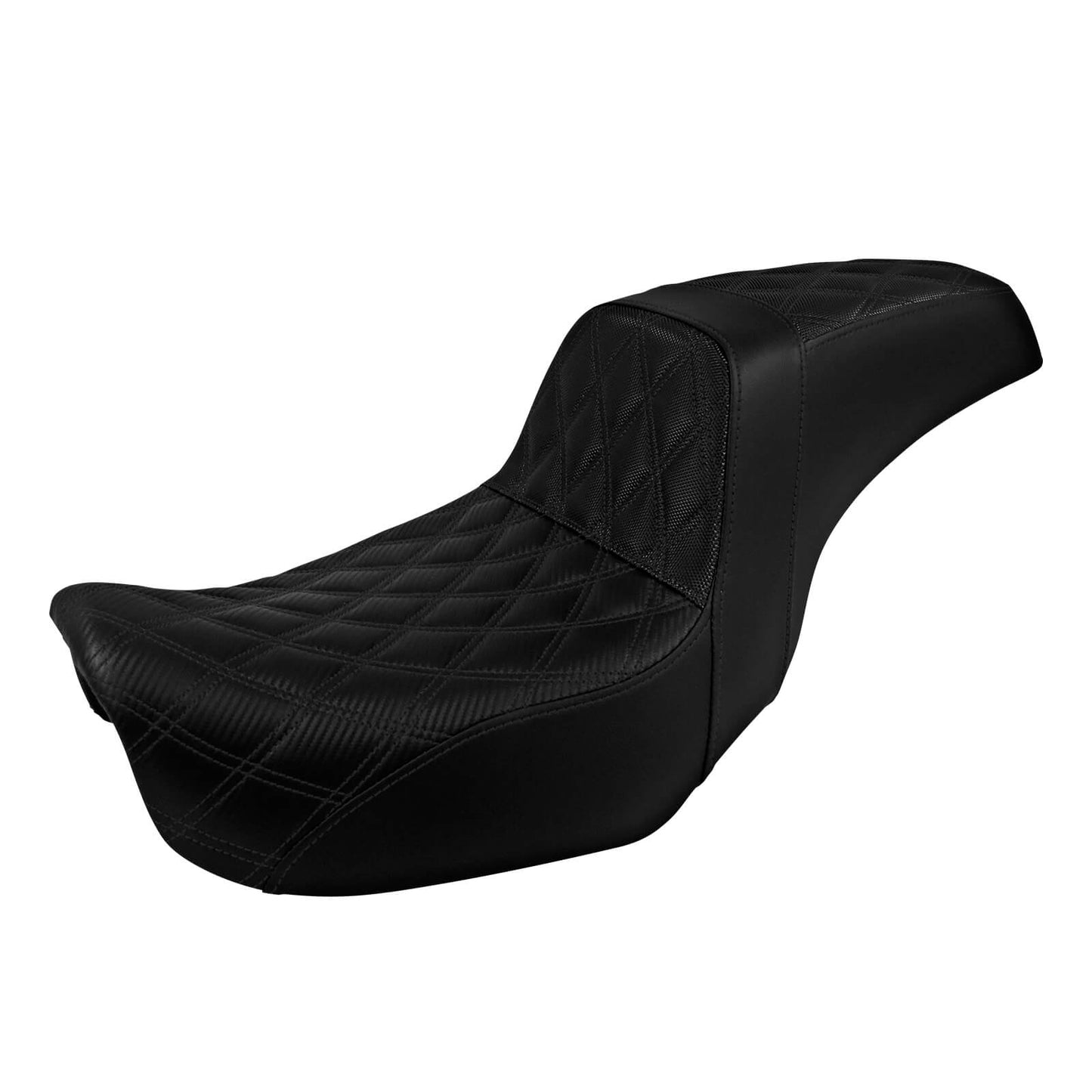 Two-Up Seat Rider Passenger Black Line Fit For Harley Dyna 2006-2017 | HCmotorku