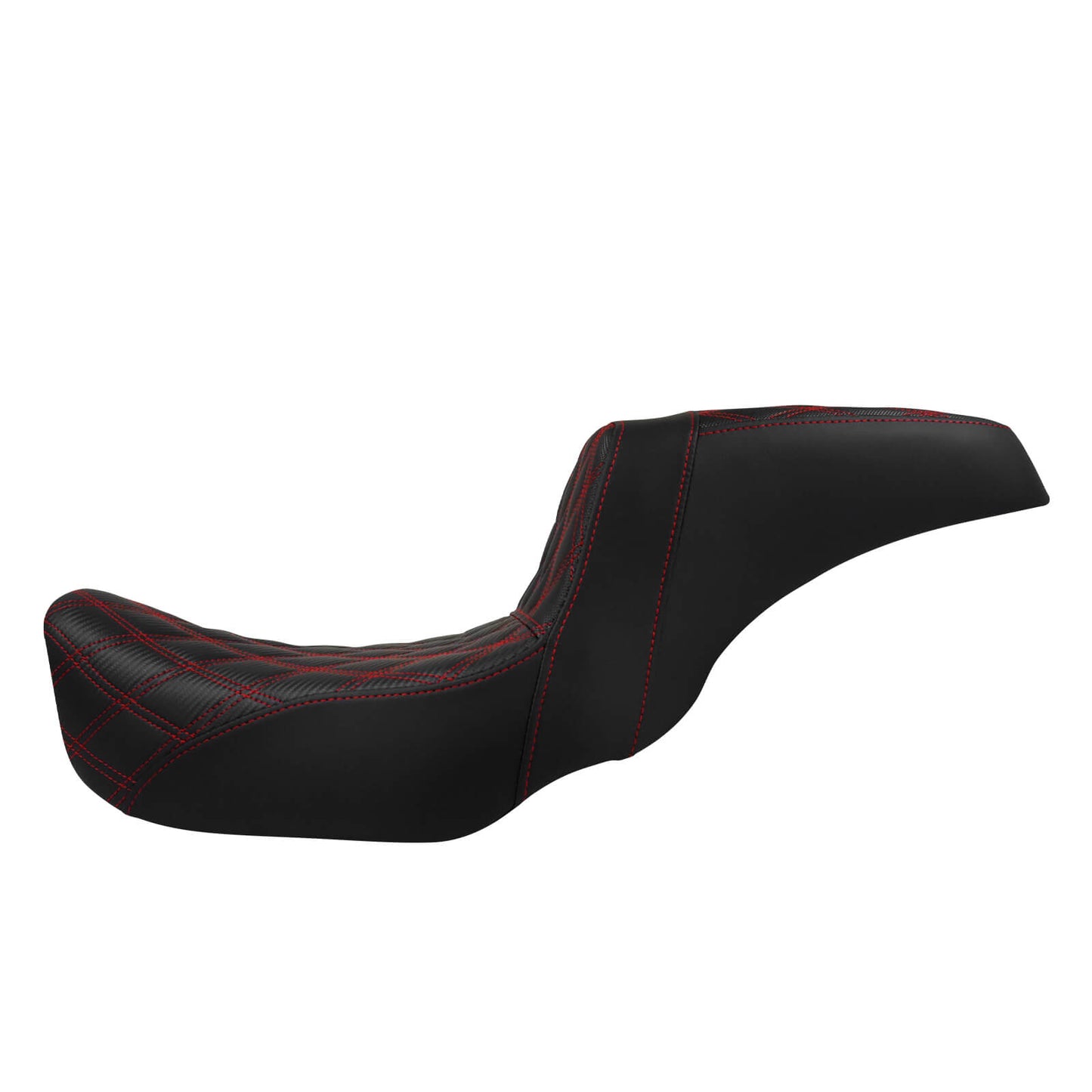 Two-Up Seat Rider Passenger Red Line Fit For Harley Dyna 2006-2017 | HCmotorku