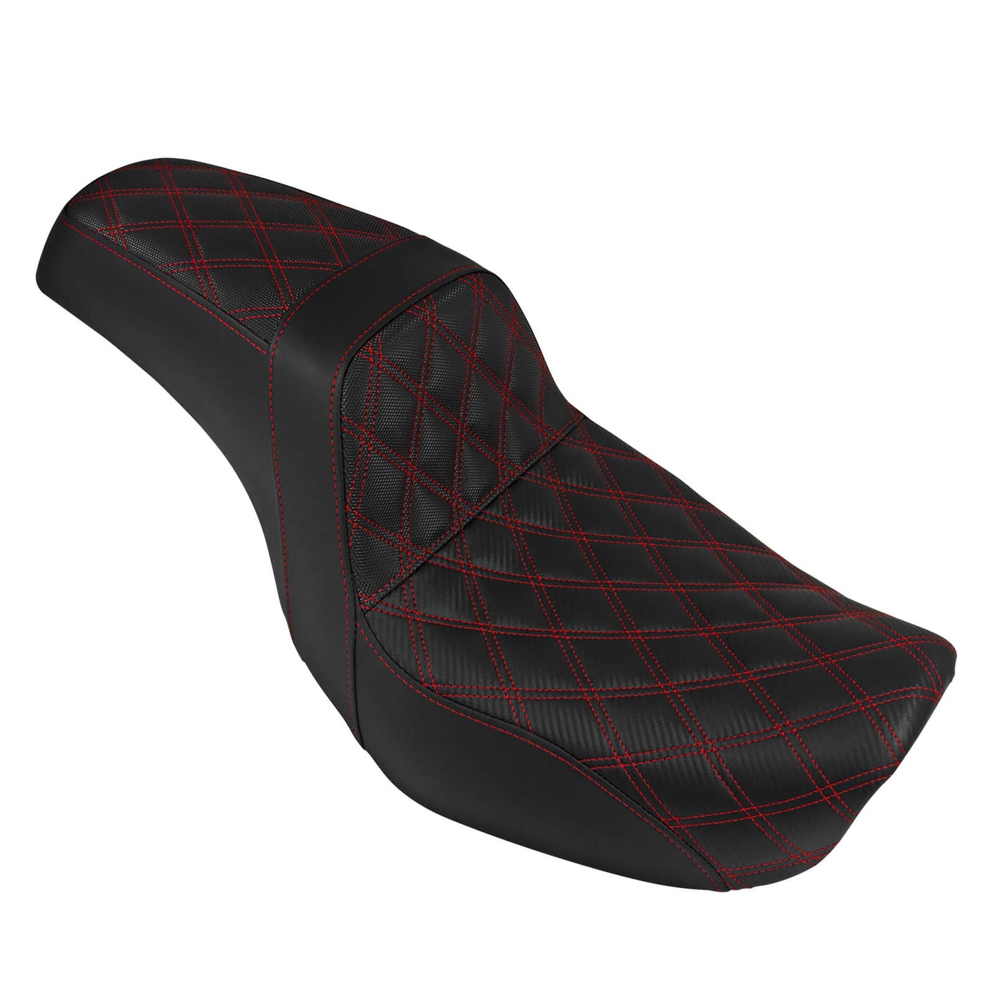 Two-Up Seat Rider Passenger Red Line Fit For Harley Dyna 2006-2017 | HCmotorku