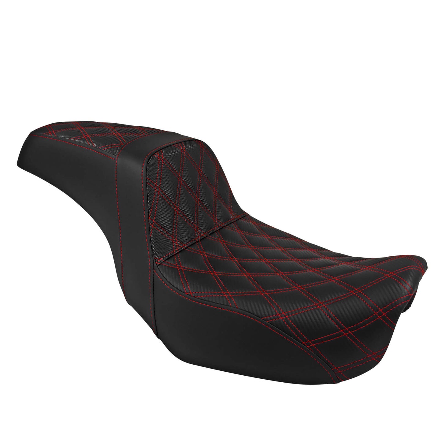 Two-Up Seat Rider Passenger Red Line Fit For Harley Dyna 2006-2017 | HCmotorku