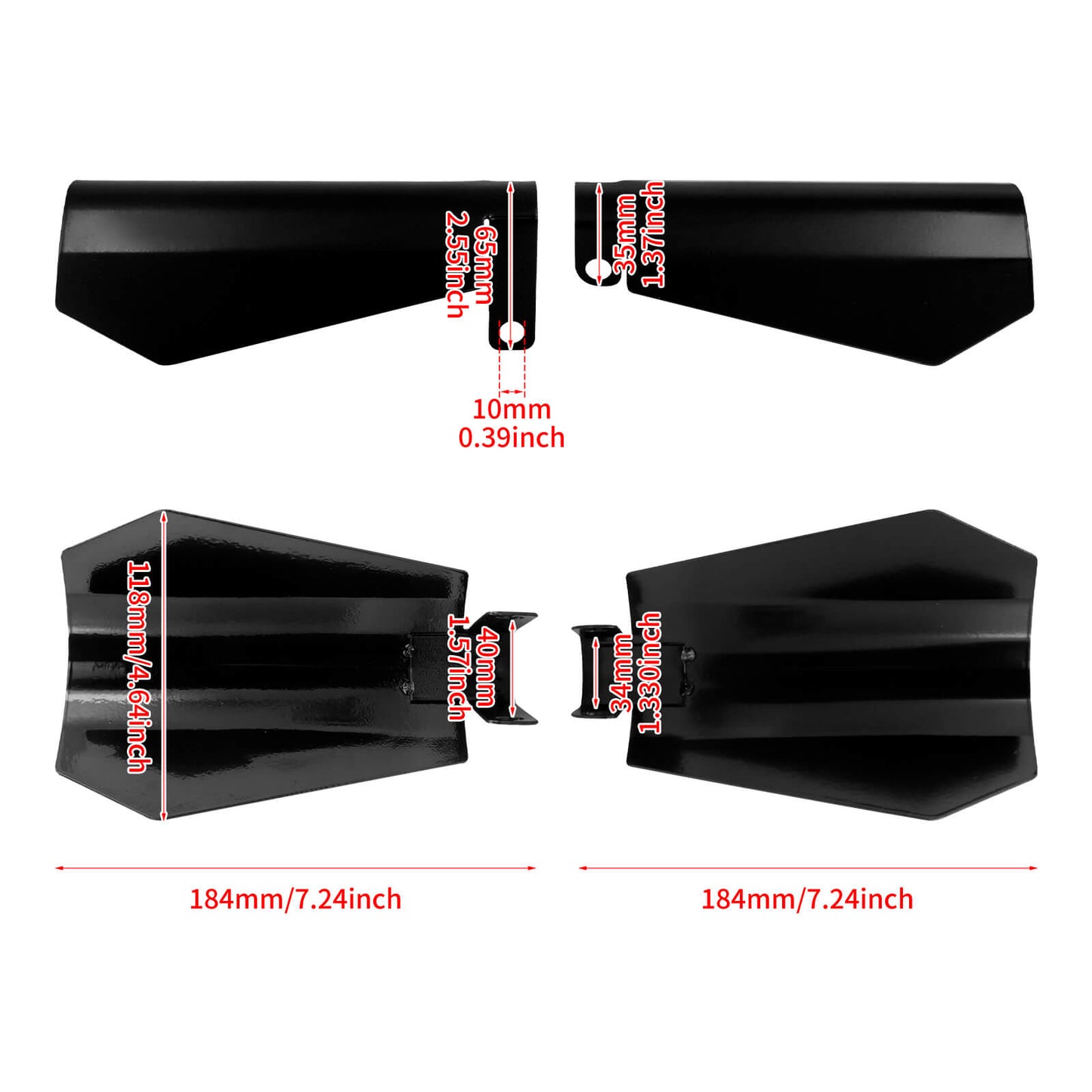 Handlebar Hand Guards Protector Wind Deflector for Harley | HCmotorku