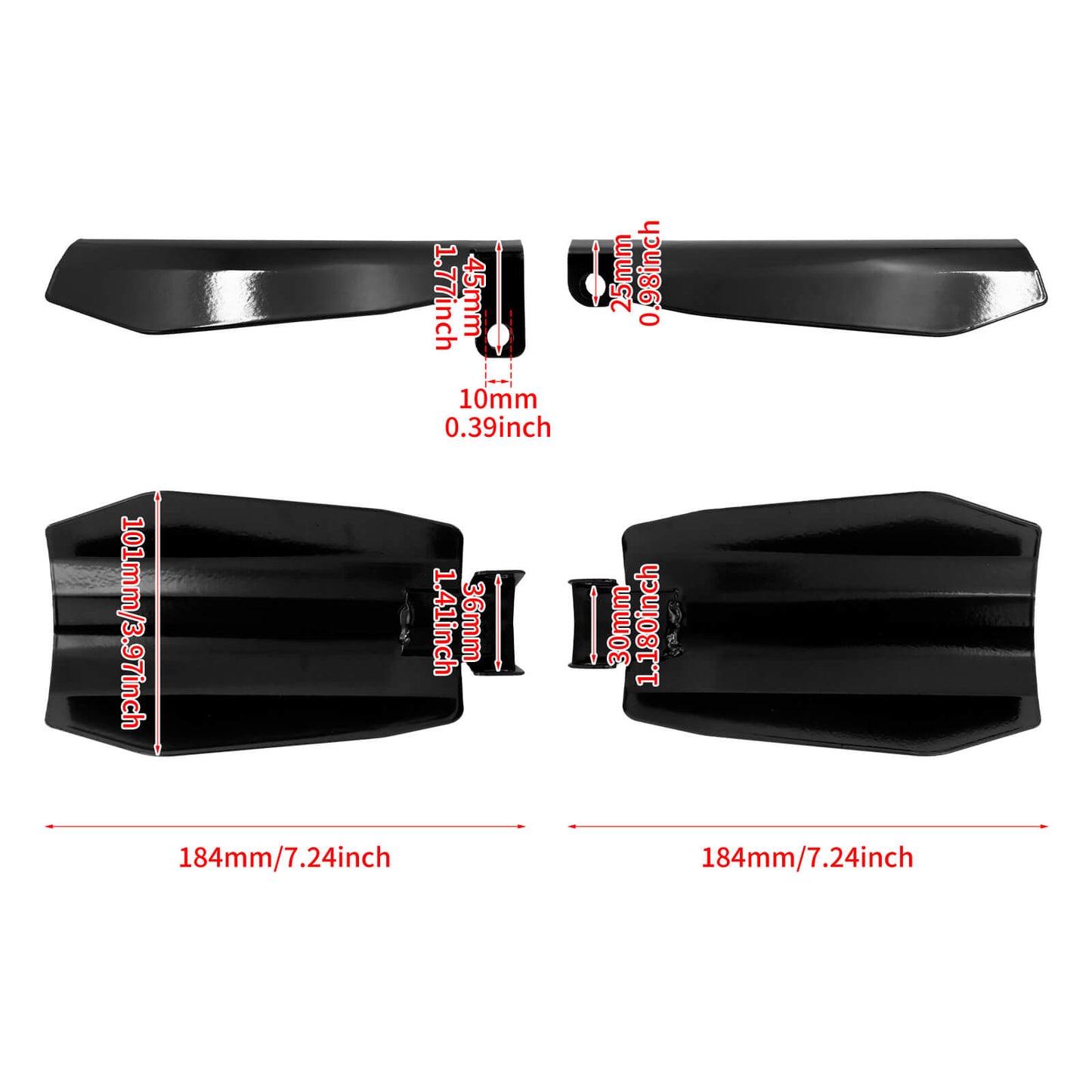 Handlebar Hand Guards Protector Wind Deflector for Harley | HCmotorku