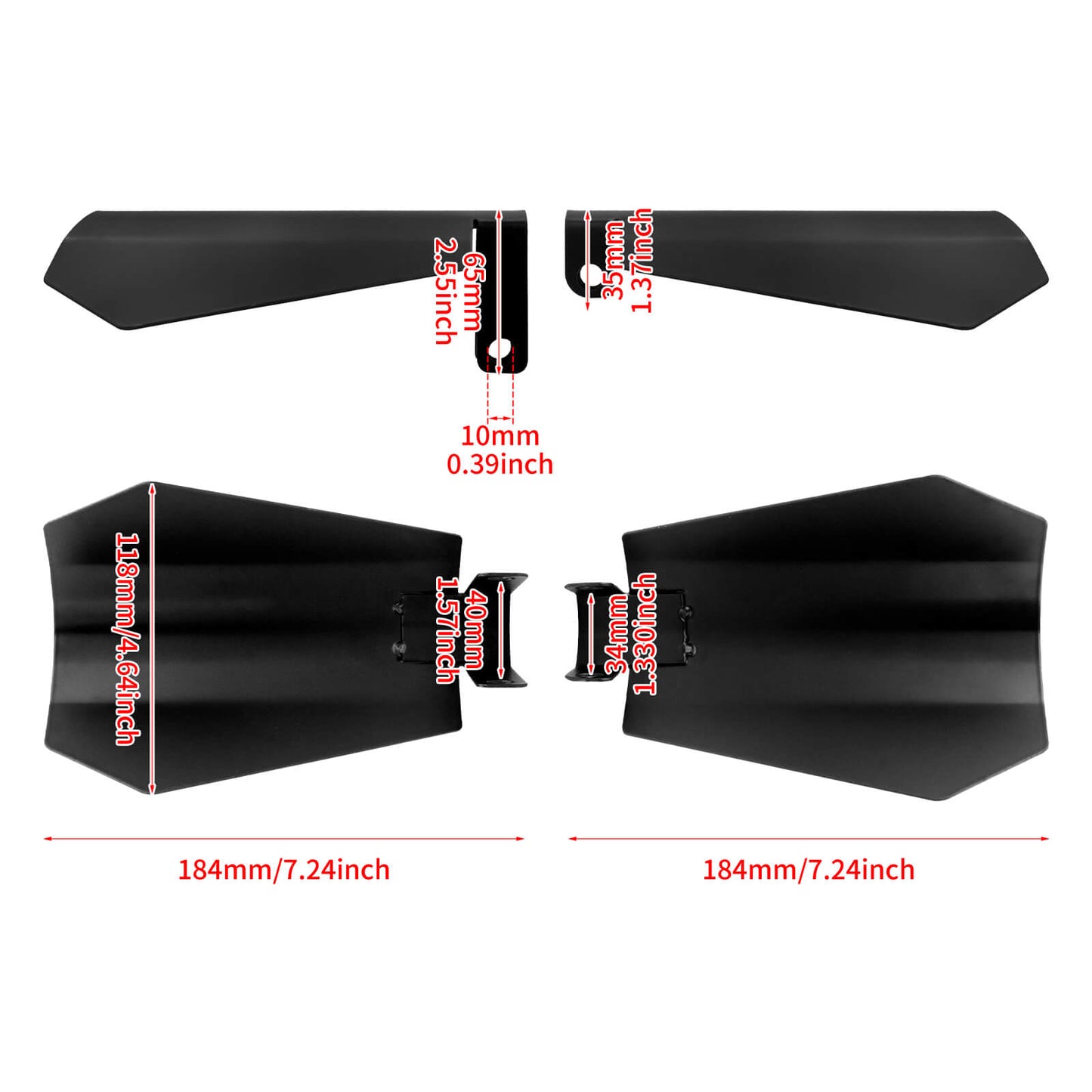 Handlebar Hand Guards Protector Wind Deflector for Harley | HCmotorku