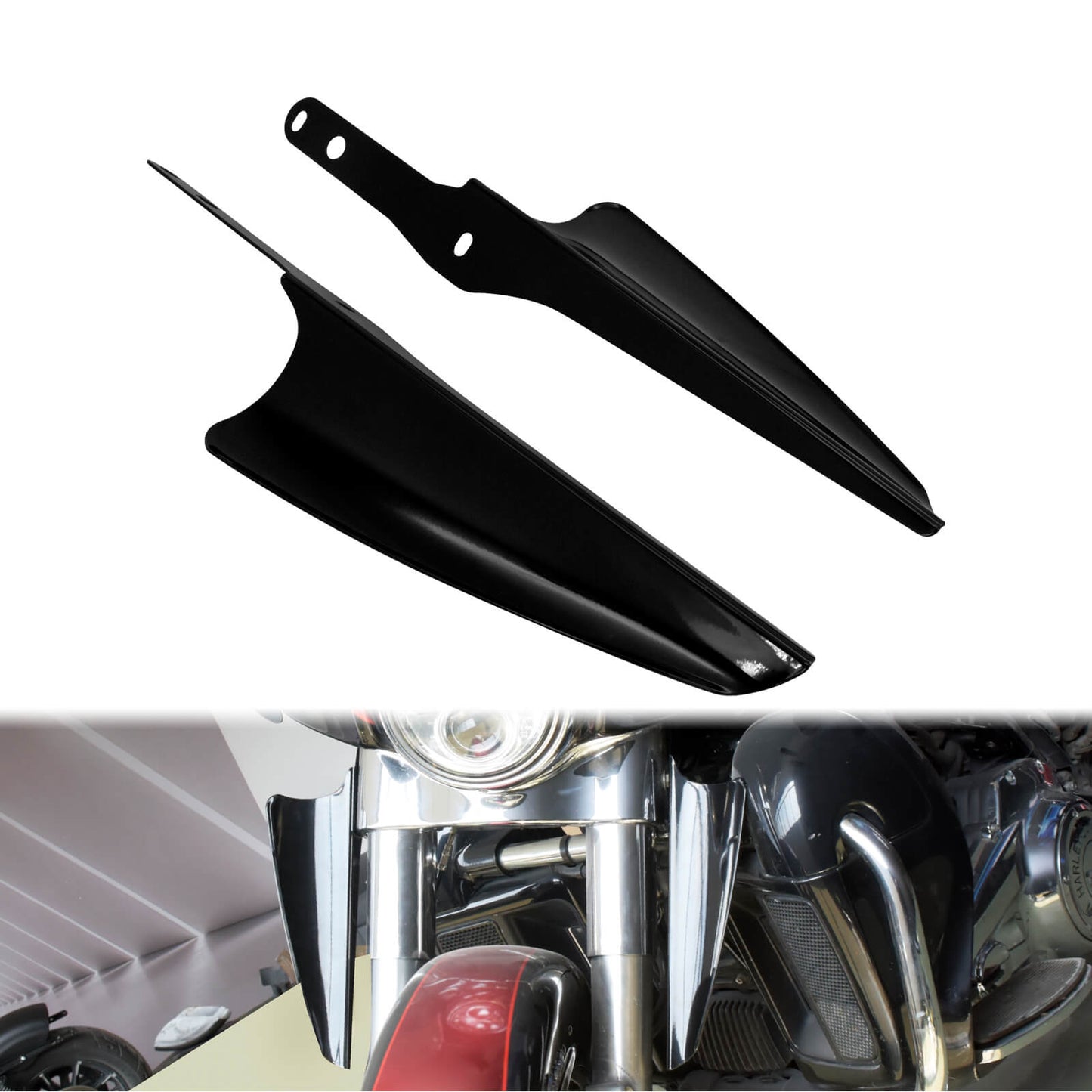 Front Fork Wind Deflectors for Harley 1995-2023 | HCmotorku