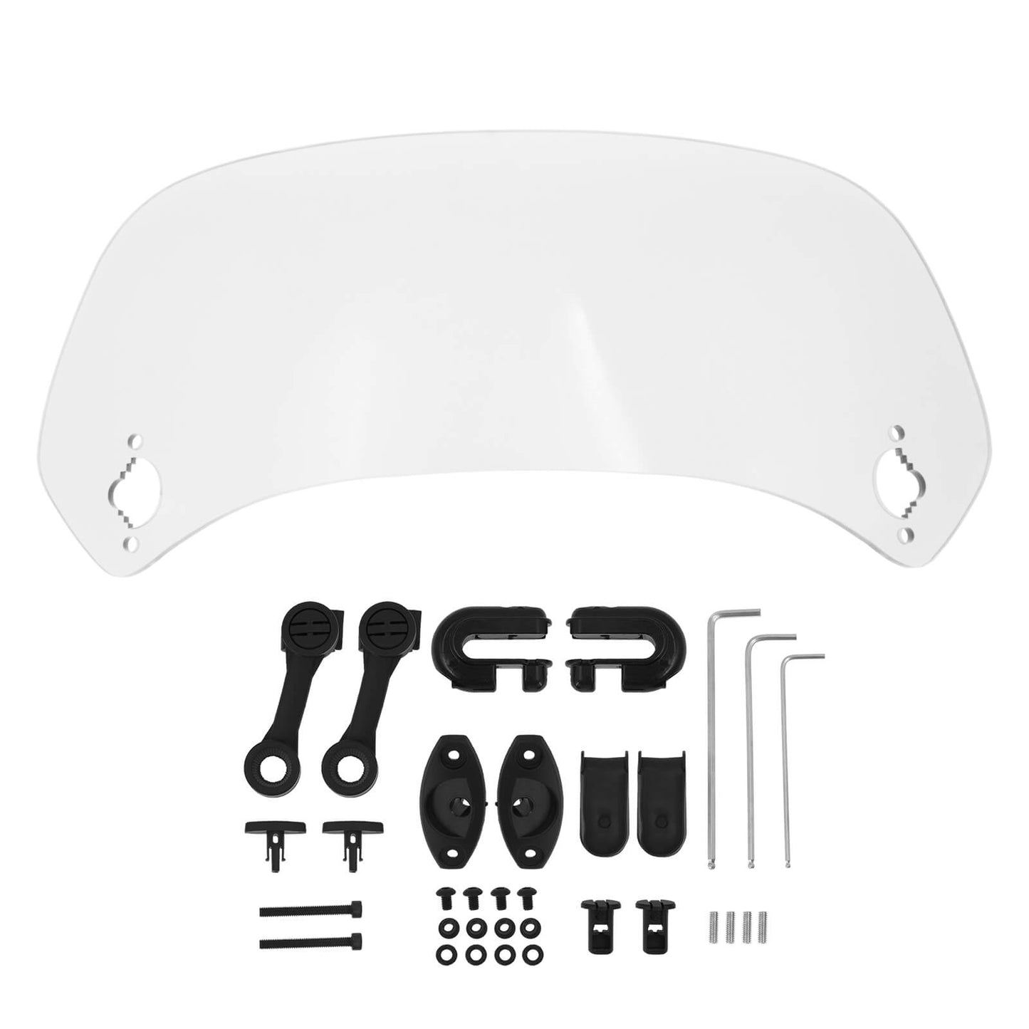 Motorcycle Adjustable Clip-On Windshield Extension Spoiler Windscreen Deflector | HCmotorku