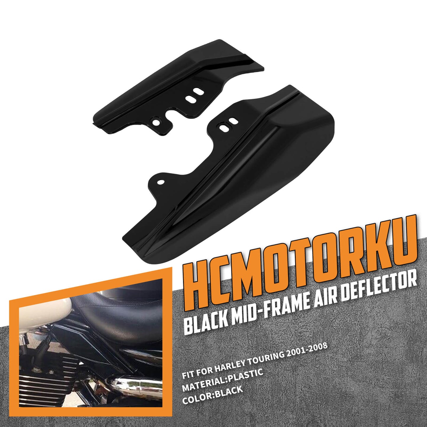 Mid-Frame Air Deflector Heat Shield Fit Harley Touring 2001-2008 | HCmotorku