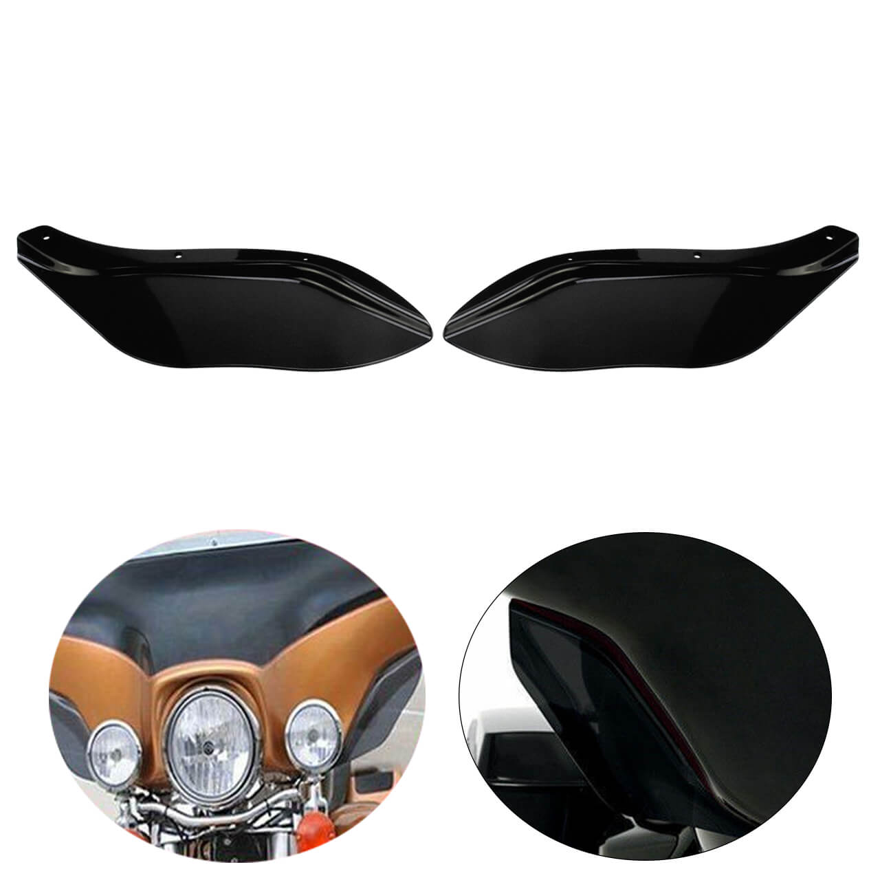 Side Wings Fairing Air Deflectors Windshield for Harley Touring 1996-2013 | HCmotorku