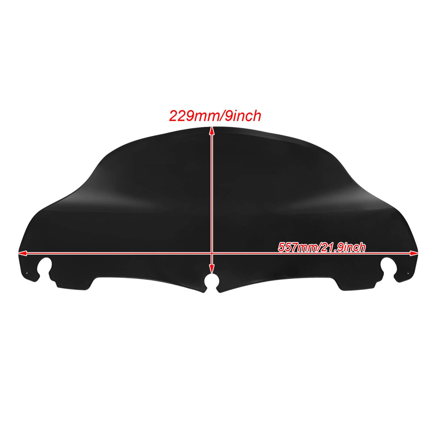 Motorcycle 9" Wave Windshield for Harley Touring 2014-2025 | HCmotorku