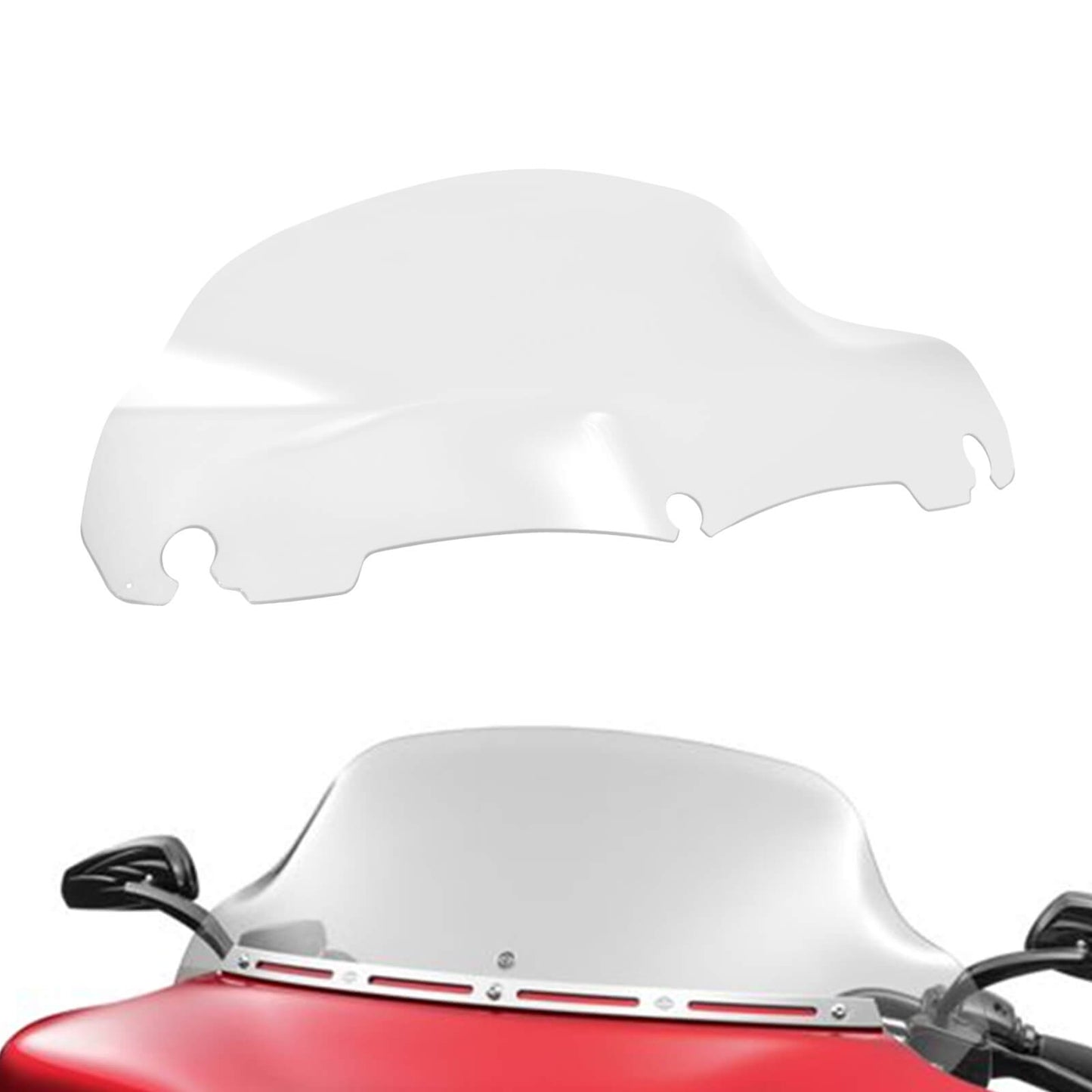 Motorcycle 9" Wave Windshield for Harley Touring 2014-2025 | HCmotorku