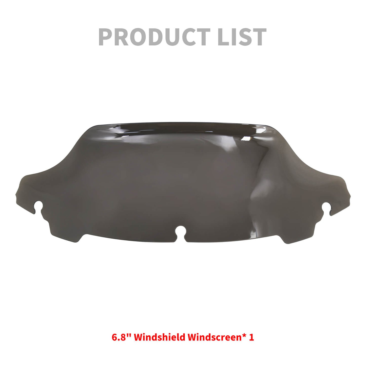 6.8" Windshield Windscreen Plastic Smoke Fit For Harley Electra Tri Glide 2014-UP | HCmotorku