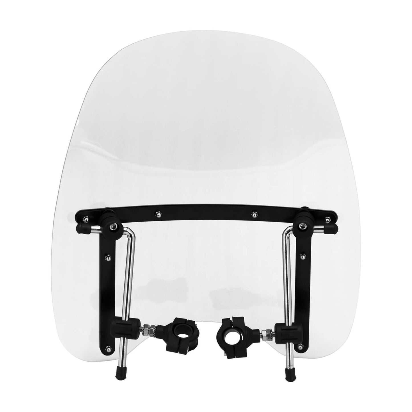 Large Universal Motorcycle Windshield 7/8 1" 1.25" Handlebars Windscreen Clear | HCmotorku