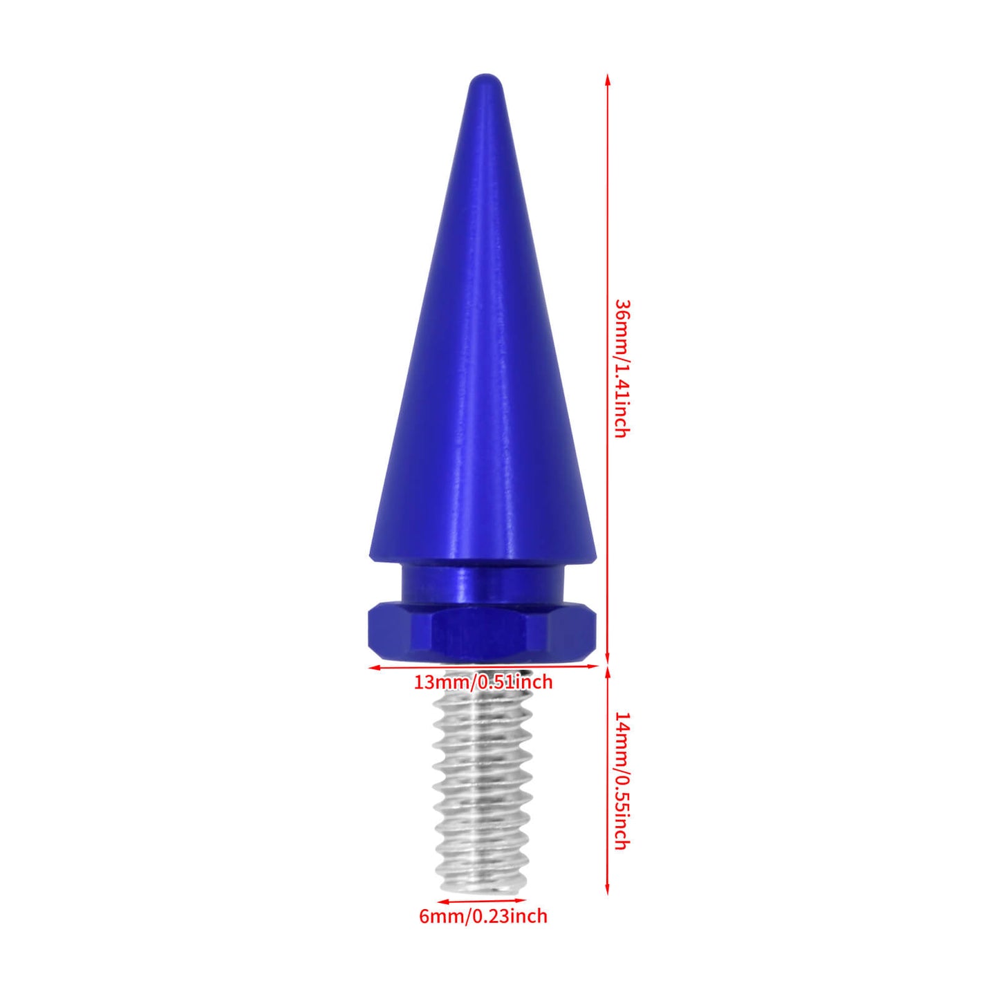 3x Impaler Spike Blue Wind Screen Windshield Bolt For Electra Street Glide 1996-2013 | HCmotorku