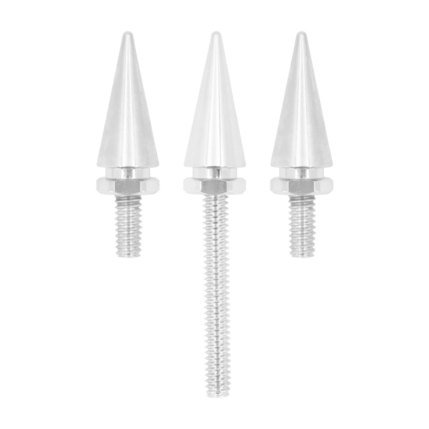3x Impaler Spike Wind Screen Windshield Bolt Chrome For Electra Street Glid 2014-2023 | HCmotorku