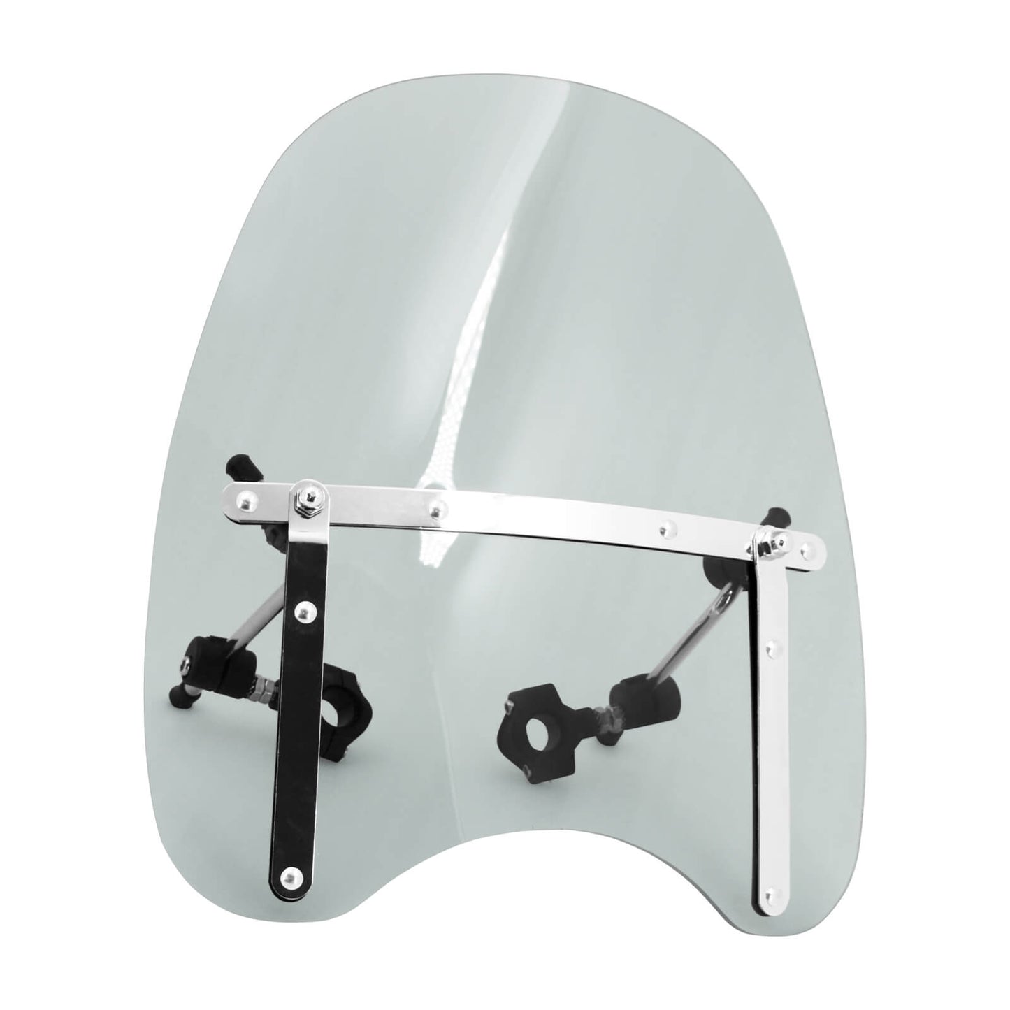 Windshield Windscreen Smoke + Handlebar Clamp For Harley Honda | HCmotorku