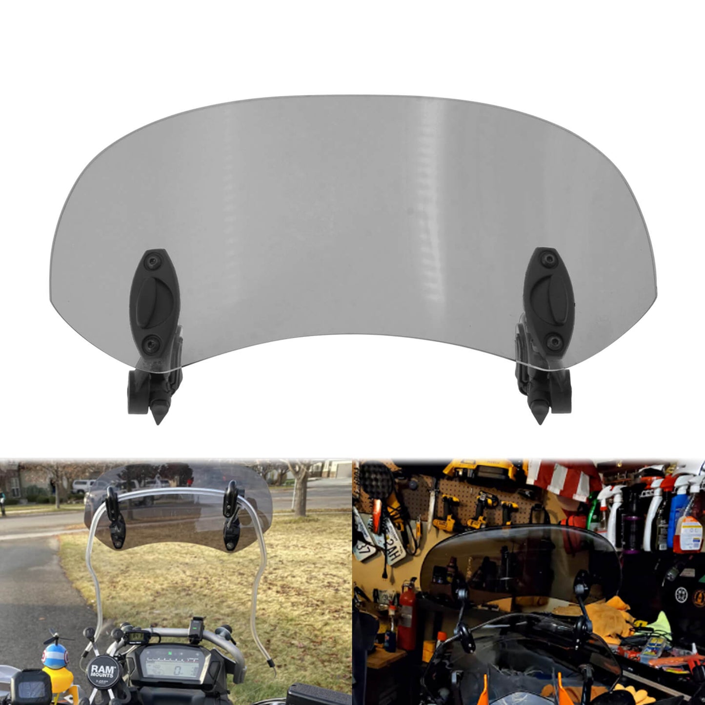 Windshield Clip Extension Spoiler Wind Deflector For Harley | HCmotorku