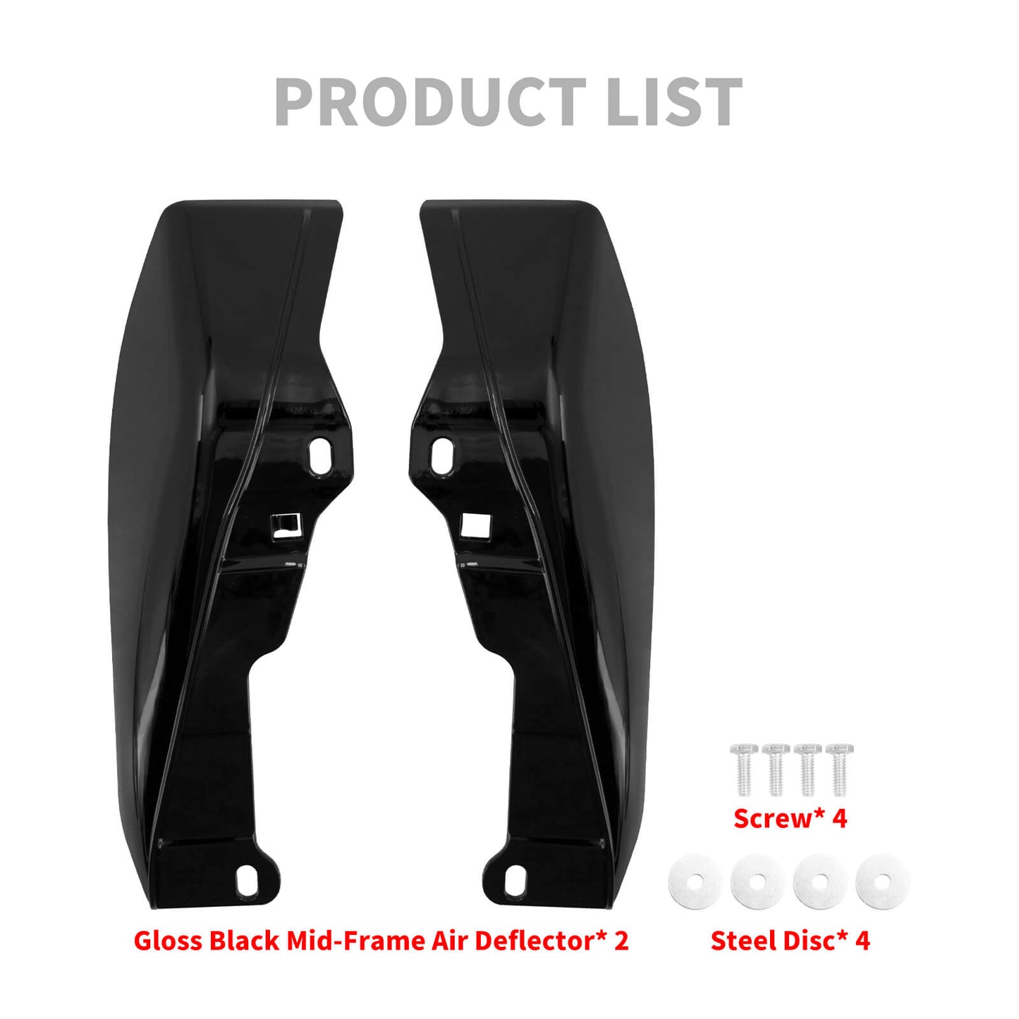 Mid Frame Heat Shield Air Deflectors for Harley Touring 2008-2016 | HCmotorku