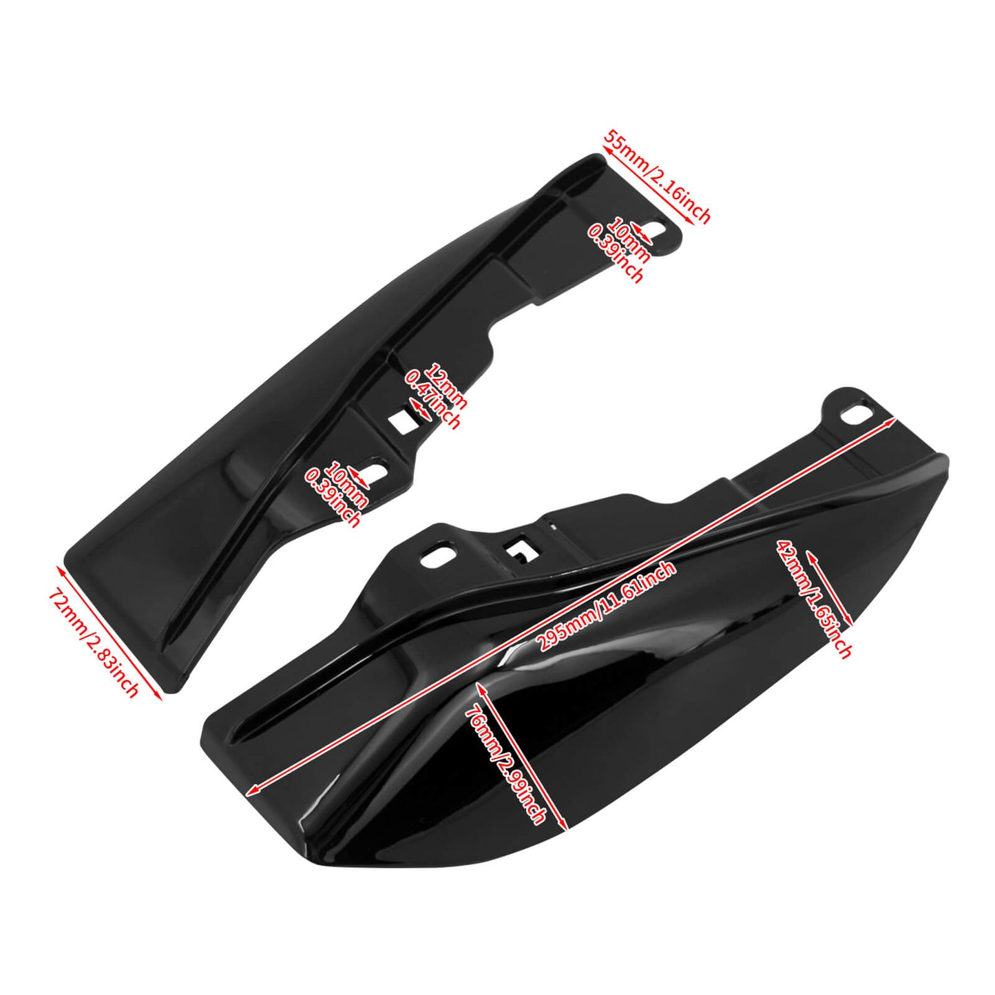 Mid Frame Heat Shield Air Deflectors for Harley Touring 2008-2016 | HCmotorku