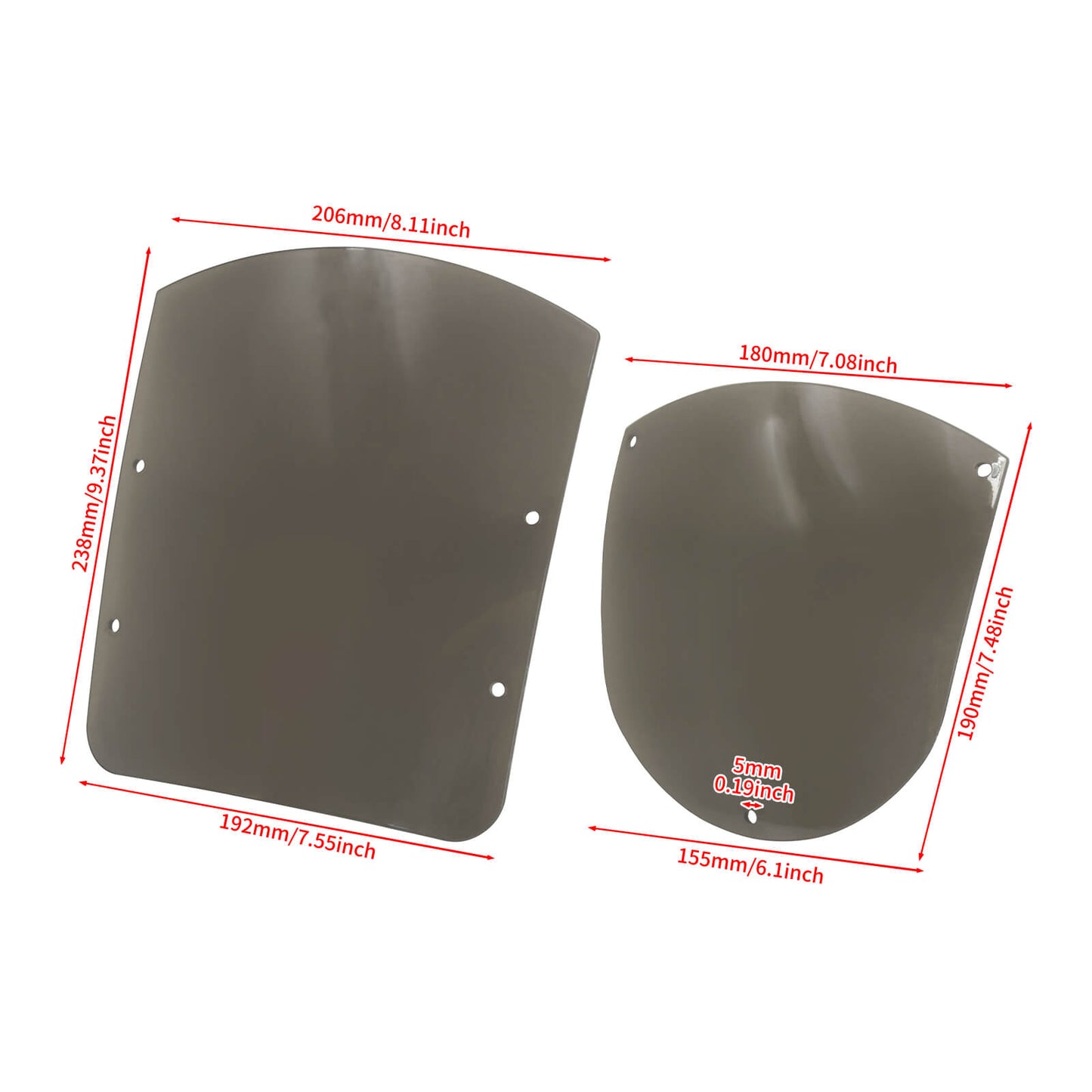 Windshield Quarter Fairing Kit Fit For Harley Sportster XL 883 1200 Dyna FXRT | HCmotorku