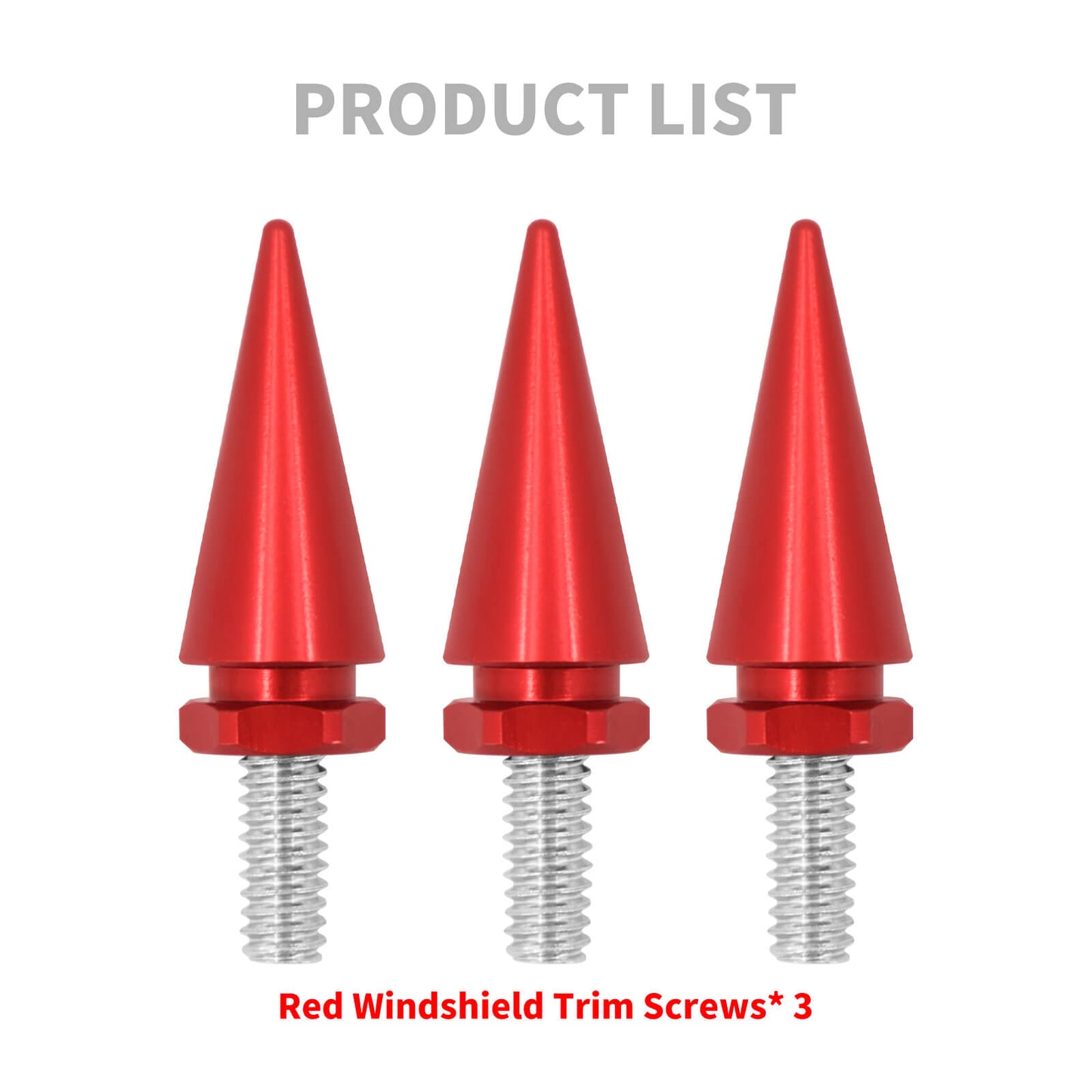 Motorcycle Windshield Spike Windscreen Screws Red For Harley Touring 1996-2013 | HCmotorku