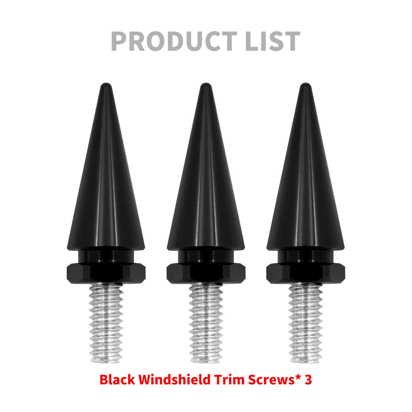 Impaler Spike Wind Screen Black Windshield Bolt For Harley Electra Street Glide | HCmotorku