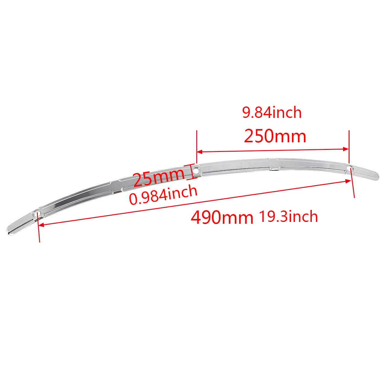 Cut Reised Windshield Trim Chrome For Harley Touring Electra Street Glide 2014-2023 | HCmotorku