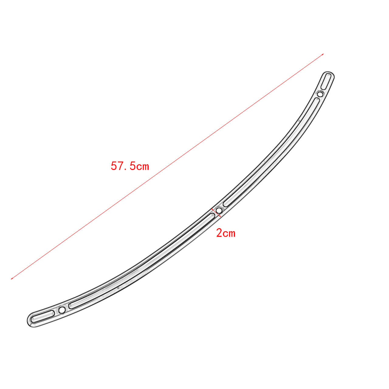 Batwing Fairing Windshield Trim Black For Harley Touring FLH FLHX 2014-2023 | HCmotorku