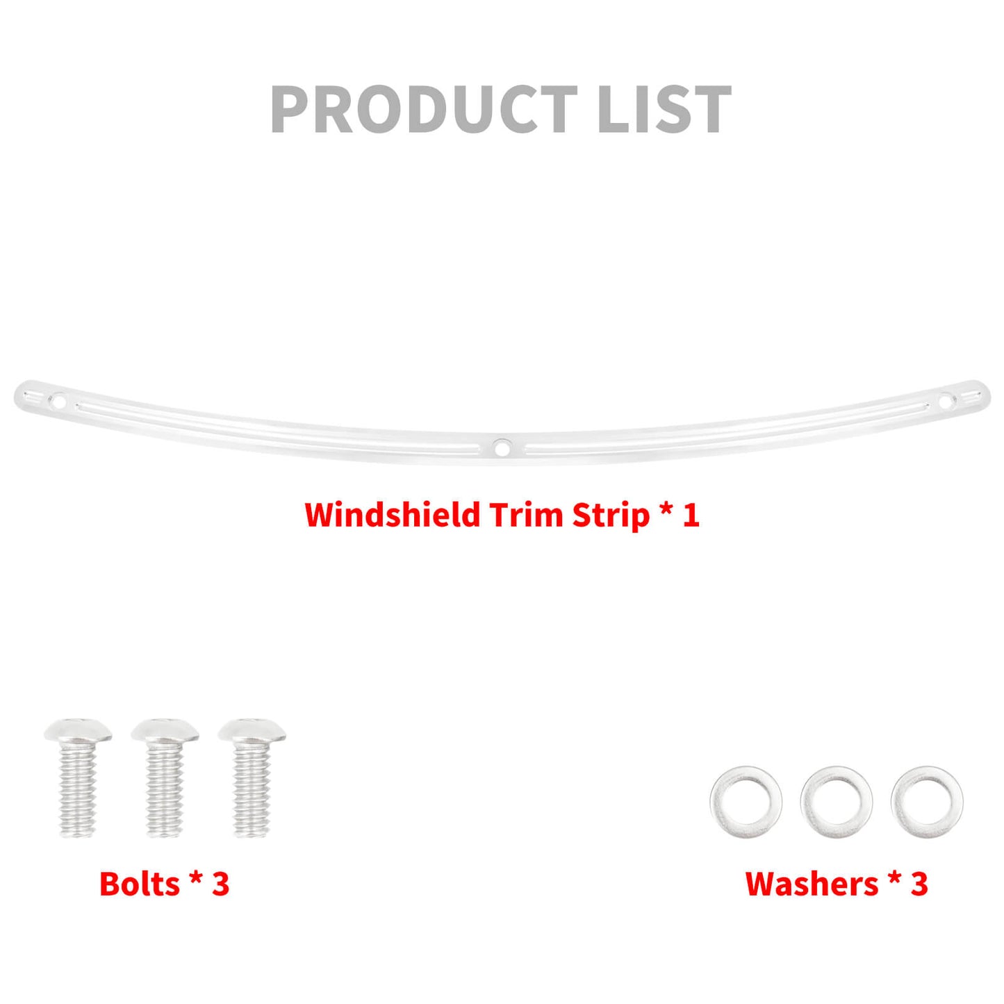 Windshield Trim Batwing Fairing Windscreen Chrome Fit For Touring FLHT 1993-2013 | HCmotorku