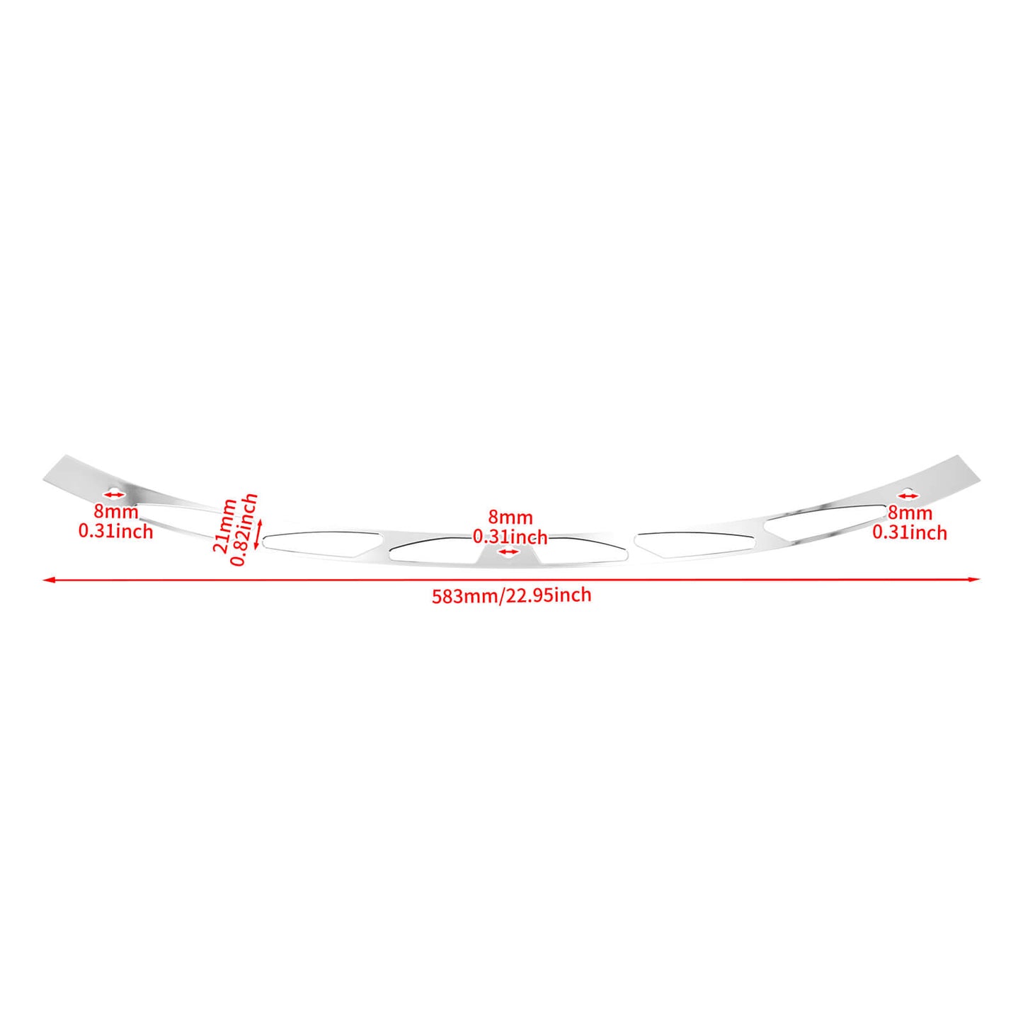 Slots Fairing Windshield Trim Chrome Fit For Harley Touring Tri Electra Glide 2014 | HCmotorku