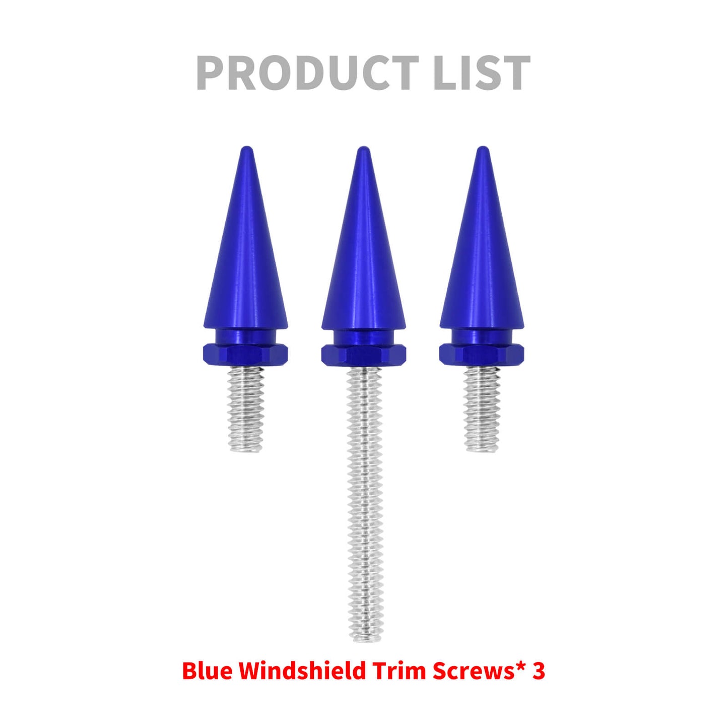 Fairing Windshield Windscreen Trim Bolt Screws Blue Fit For Harley FLH 2014-2023 | HCmotorku