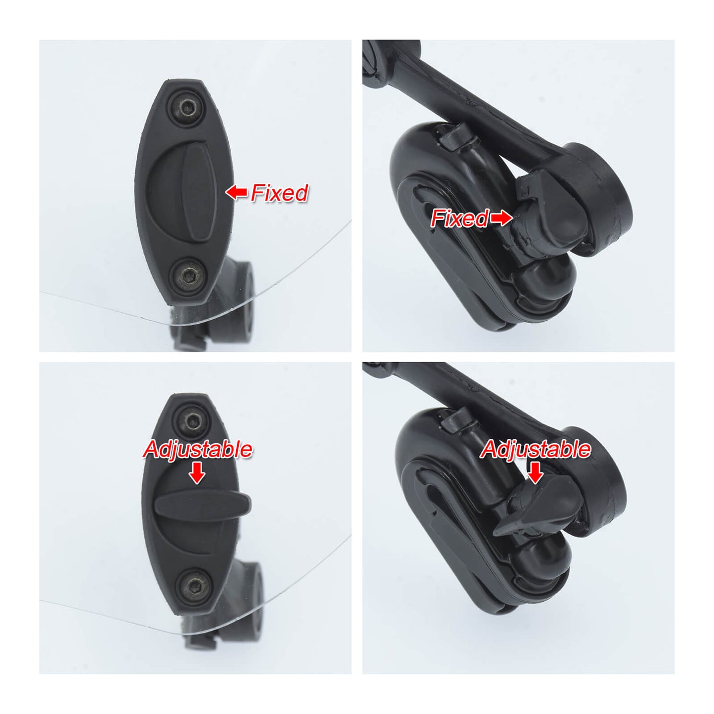 Motorcycle Clip-On Windshield Windscreen Extension Spoiler Wind Deflector Smoke | HCmotorku