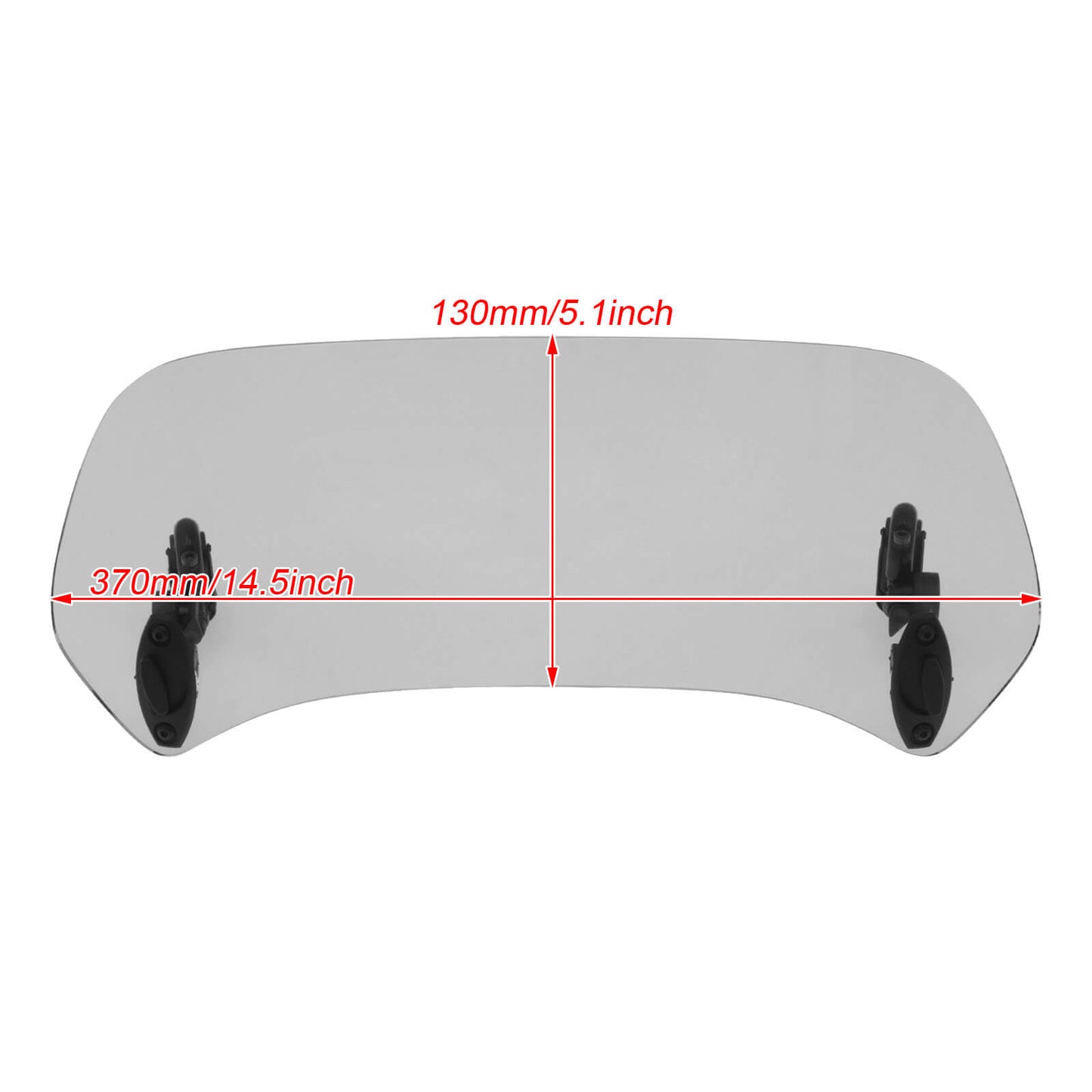 Motorcycle Clip-On Windshield Windscreen Extension Spoiler Wind Deflector Smoke | HCmotorku