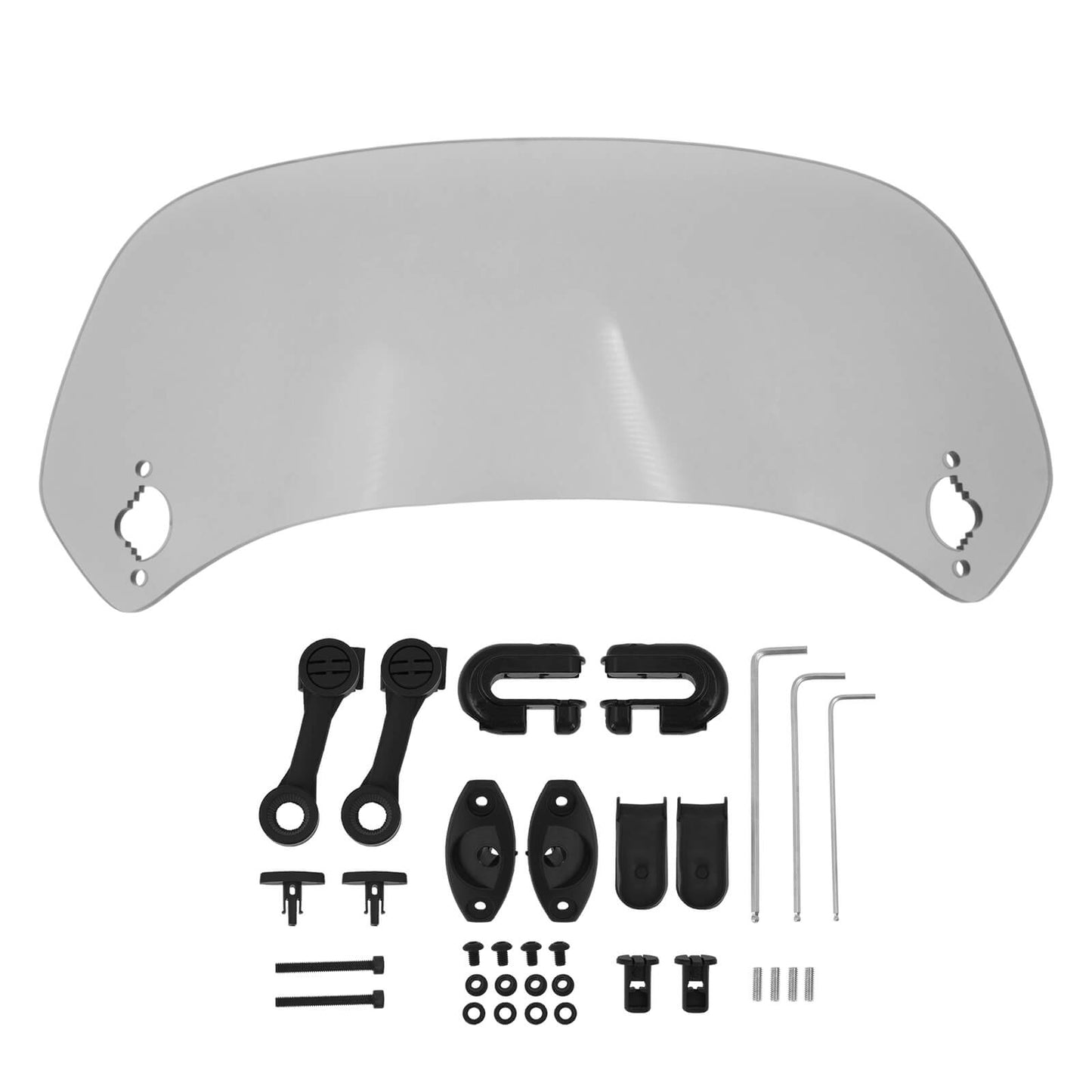 Motorcycle Clip-On Windshield Windscreen Extension Spoiler Wind Deflector Smoke | HCmotorku