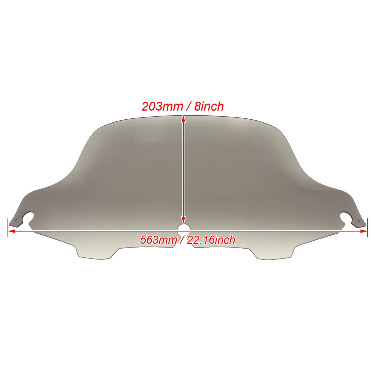 8" Wave Windshield Windscreen Smoke Fit For Harley FLHT FLHTC FLHX Touring 1996-2013 | HCmotorku