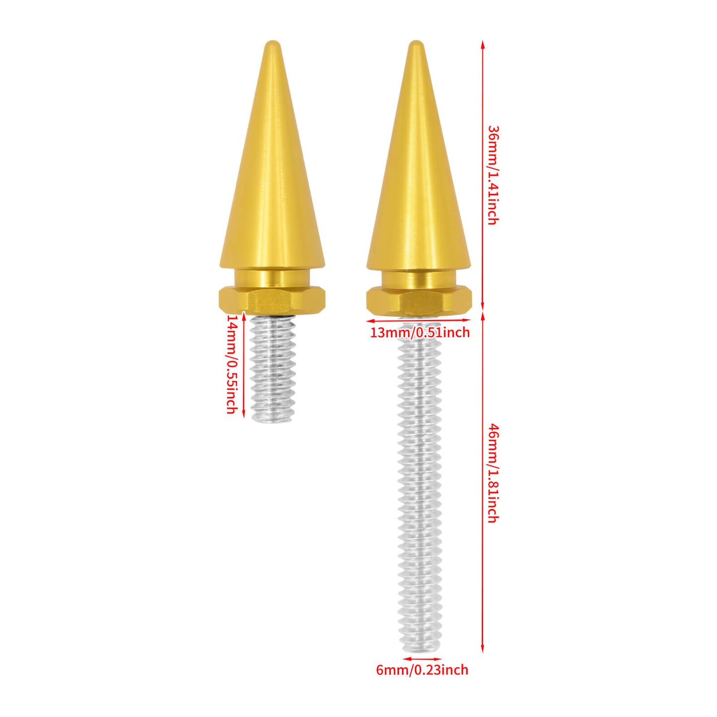 Gold Fairing Windshield Windscreen Trim Bolt Screws Fit For Touring Glide 2014-2023 | HCmotorku