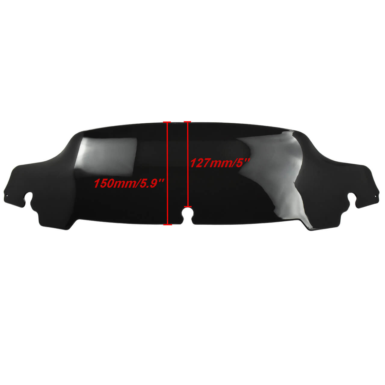 Motorcycle 5" Wave Windshield for Harley Touring 2014-UP | HCmotorku