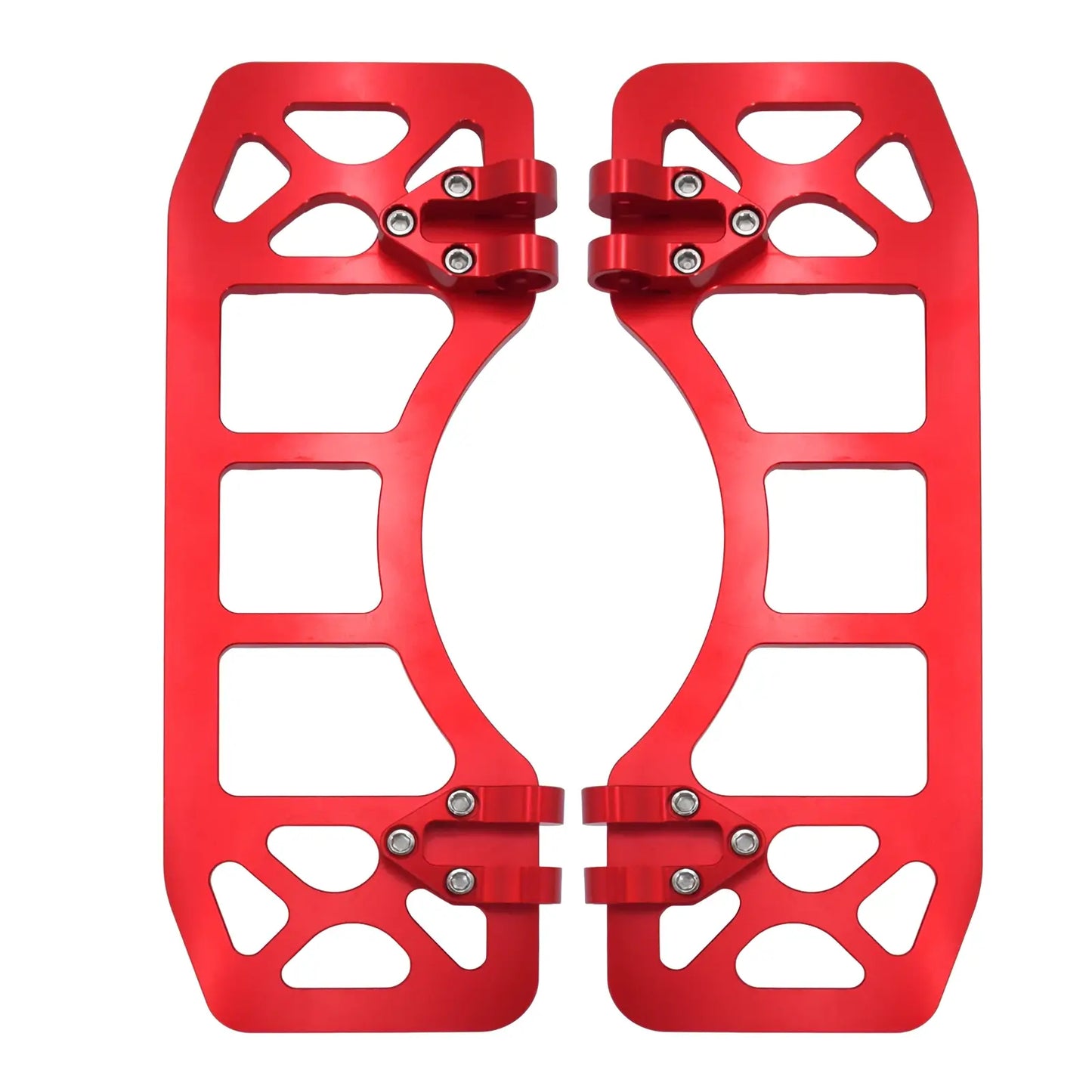 Passenger Floorboards Foot Pegs Red For Harley Softail Touring 1986-2025 | HCmotorku