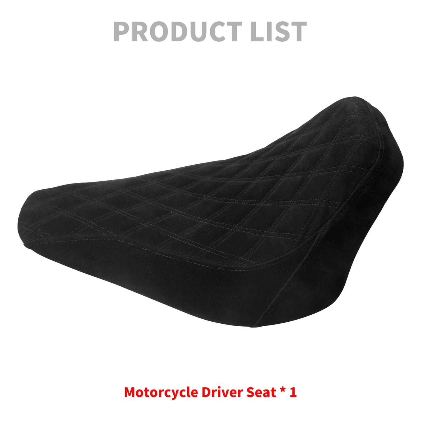 Suede Diamond Driver Seat For Harley Softail Breakout Rocker 2008-2017 | HCmotorku