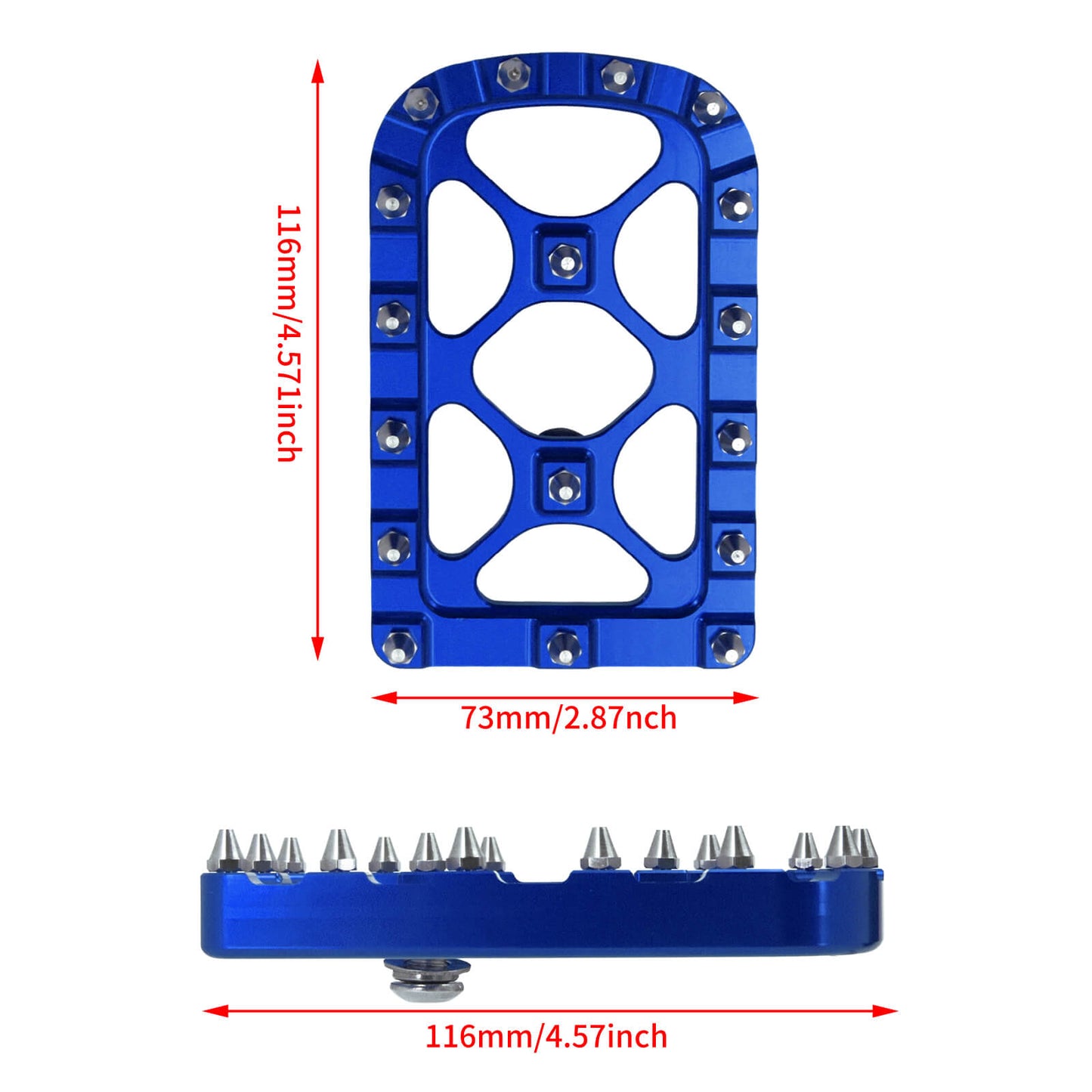 MX Style Foot Brake Lever Pedal Pad Fit For Harley 1986-2017 Softail FL Touring | HCmotorku