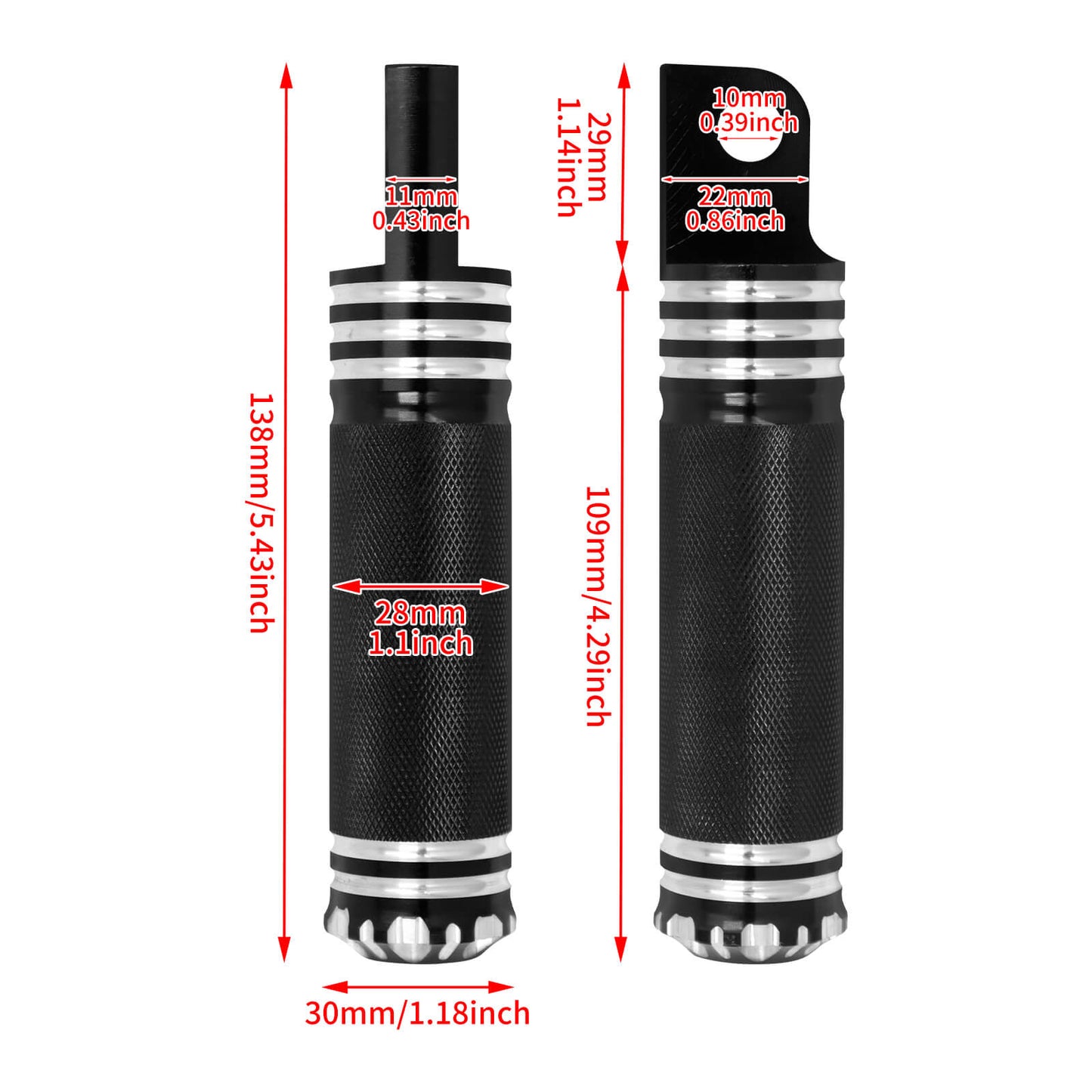 Highway Foot Rest Pegs For Harley Touring Softail Sportster Dyna | HCmotorku