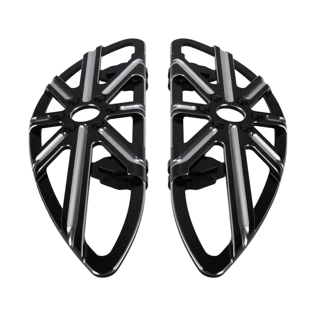 CNC Stretched Harley Rider Footboards Fit Touring Softail | HCmotorku