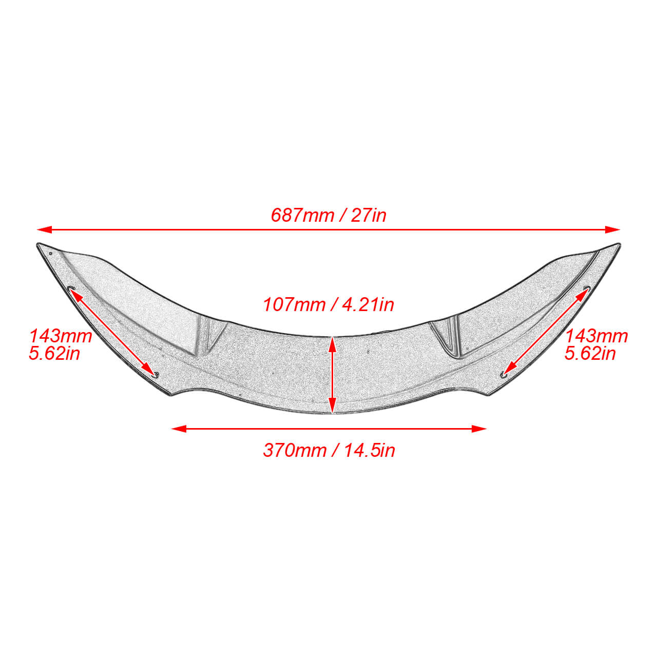 4" Fairing Windshield For Harley Touring 2015-2021 | HCmotorku