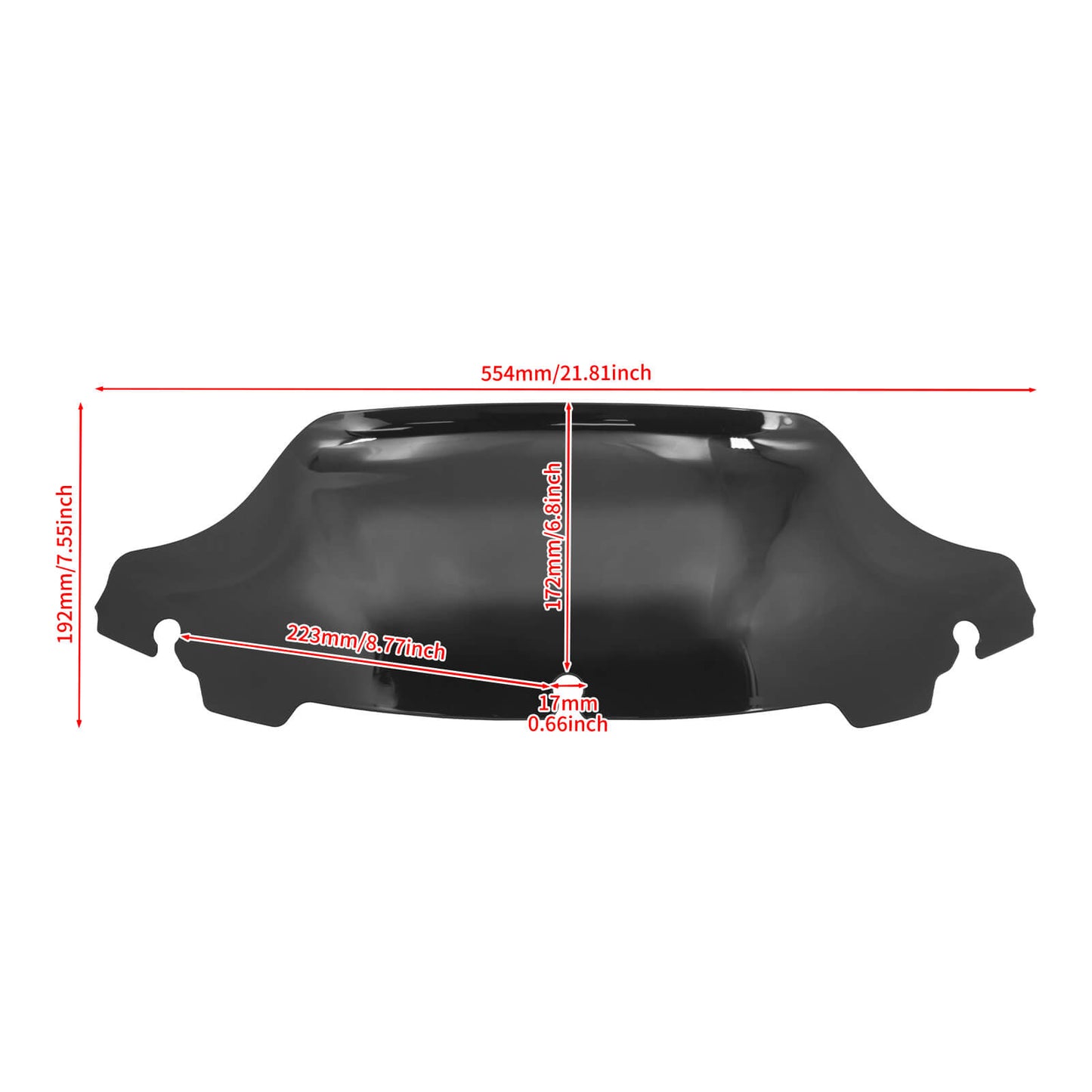 6.8" Wave Windshield for Harley Touring 2014-2021 | HCmotorku