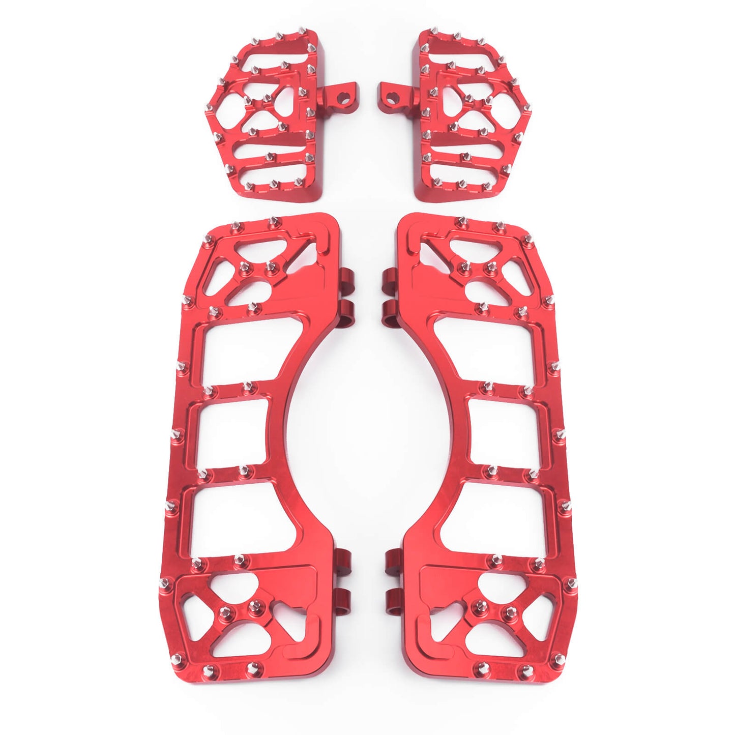 Passenger Floorboards Foot Pegs Red For Harley Softail Touring 1986-2025 | HCmotorku