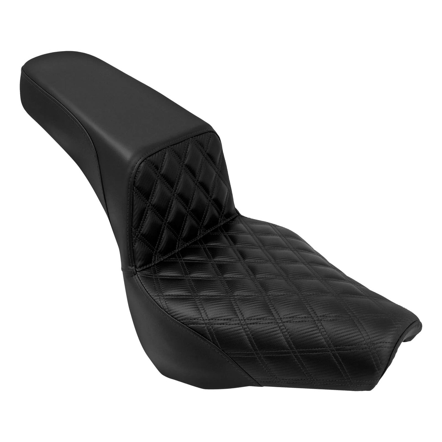 Bevel Two-Up Seat Driver Passenger Black Fit for Harley Softail 2018-2025 | HCmotorku