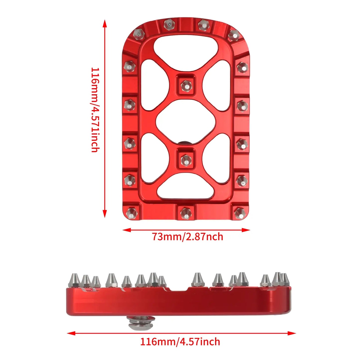 Mx Style Floorboards Shifter Peg Brake Pedal Cover Kit Red Fit For Harley Touring Softail | HCmotorku